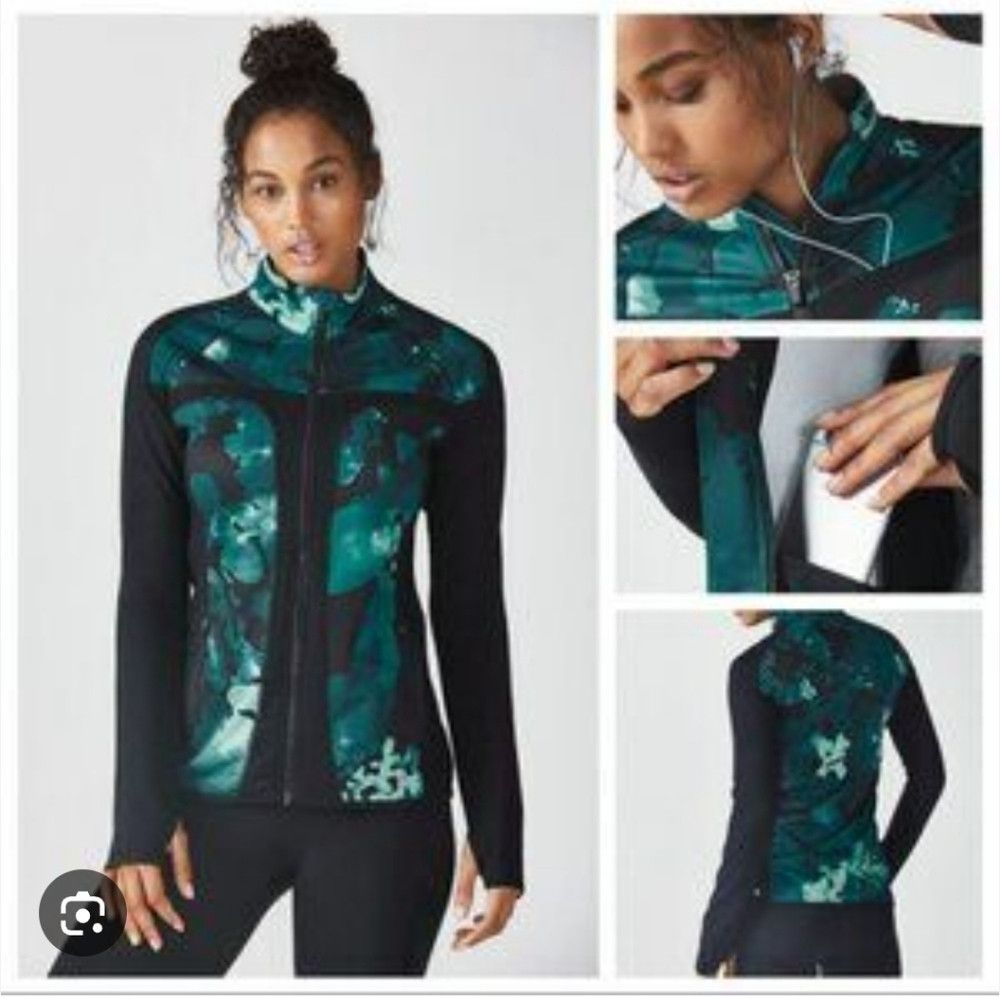 Fabletics FABLETICS | Jojo Jacket green Black Sz LARGE Size L / US 10 / IT 46 - 1 Thumbnail