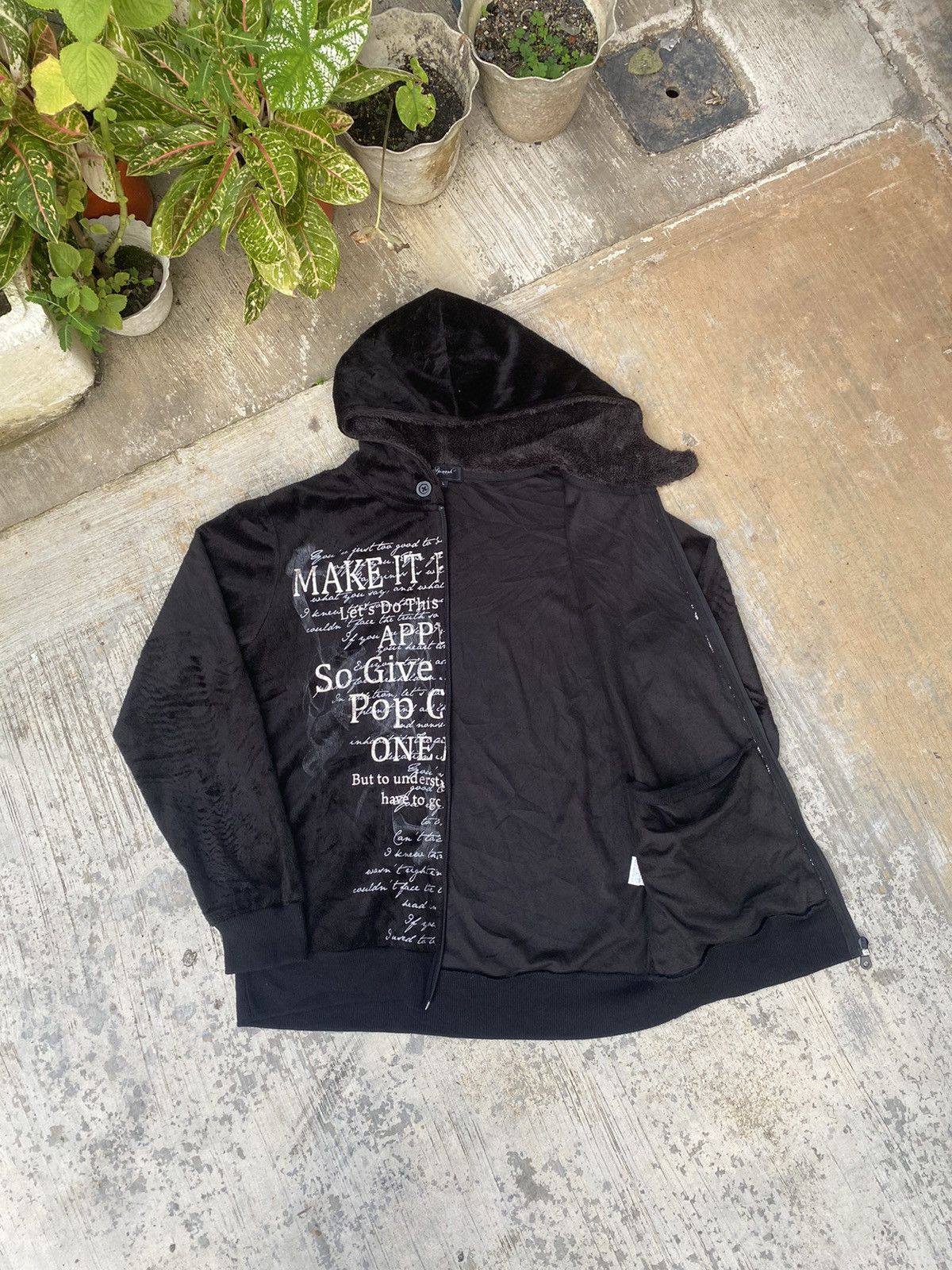 Japanese Brand Vintage Spinash punk style zip up hoodies Size L / US 10 / IT 46 - 3 Thumbnail