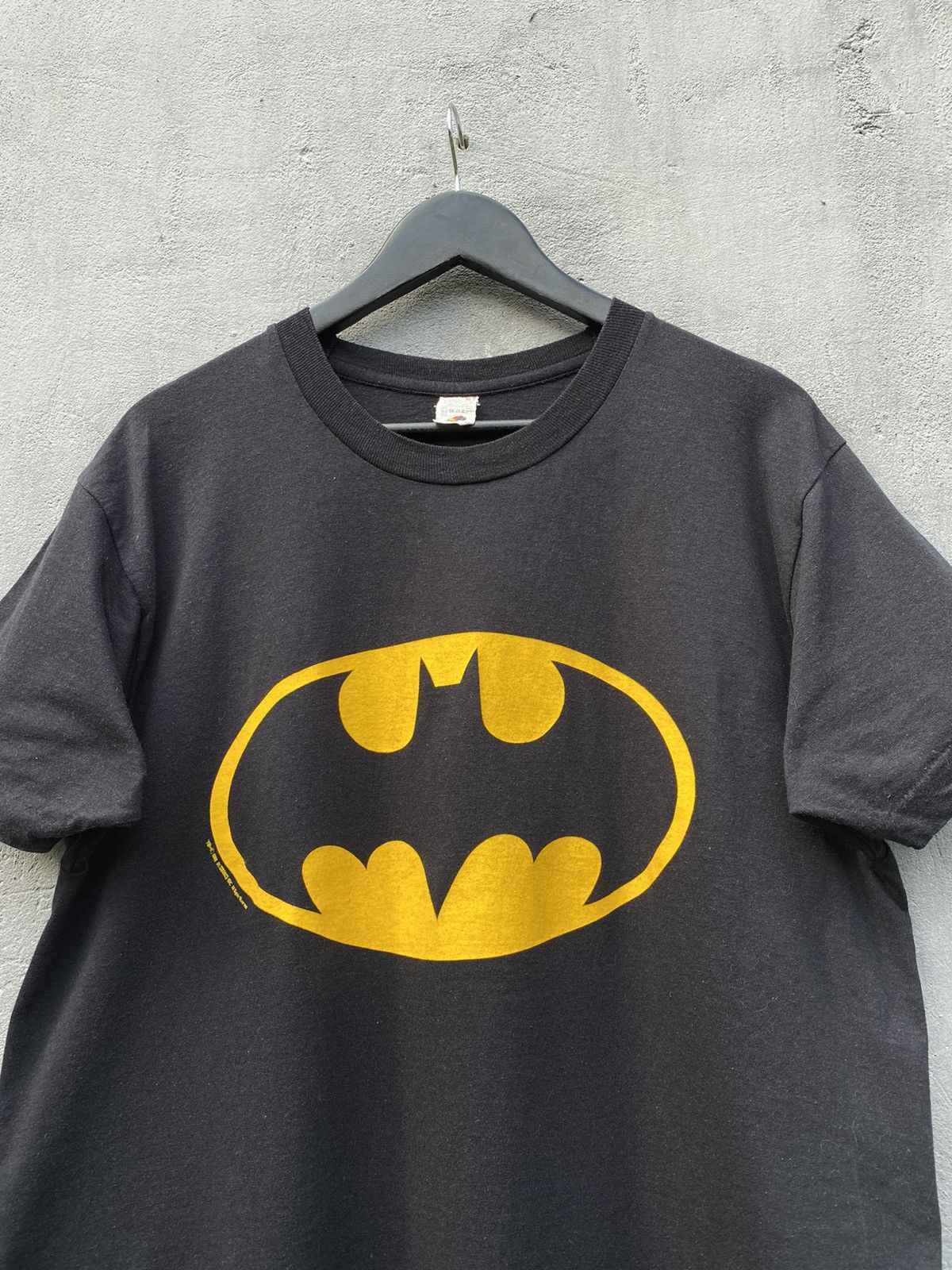 DC Comics Vintage 1986 BATMAN Promo Logo TEE T Shirt Licenced Size US L / EU 52-54 / 3 - 2 Thumbnail