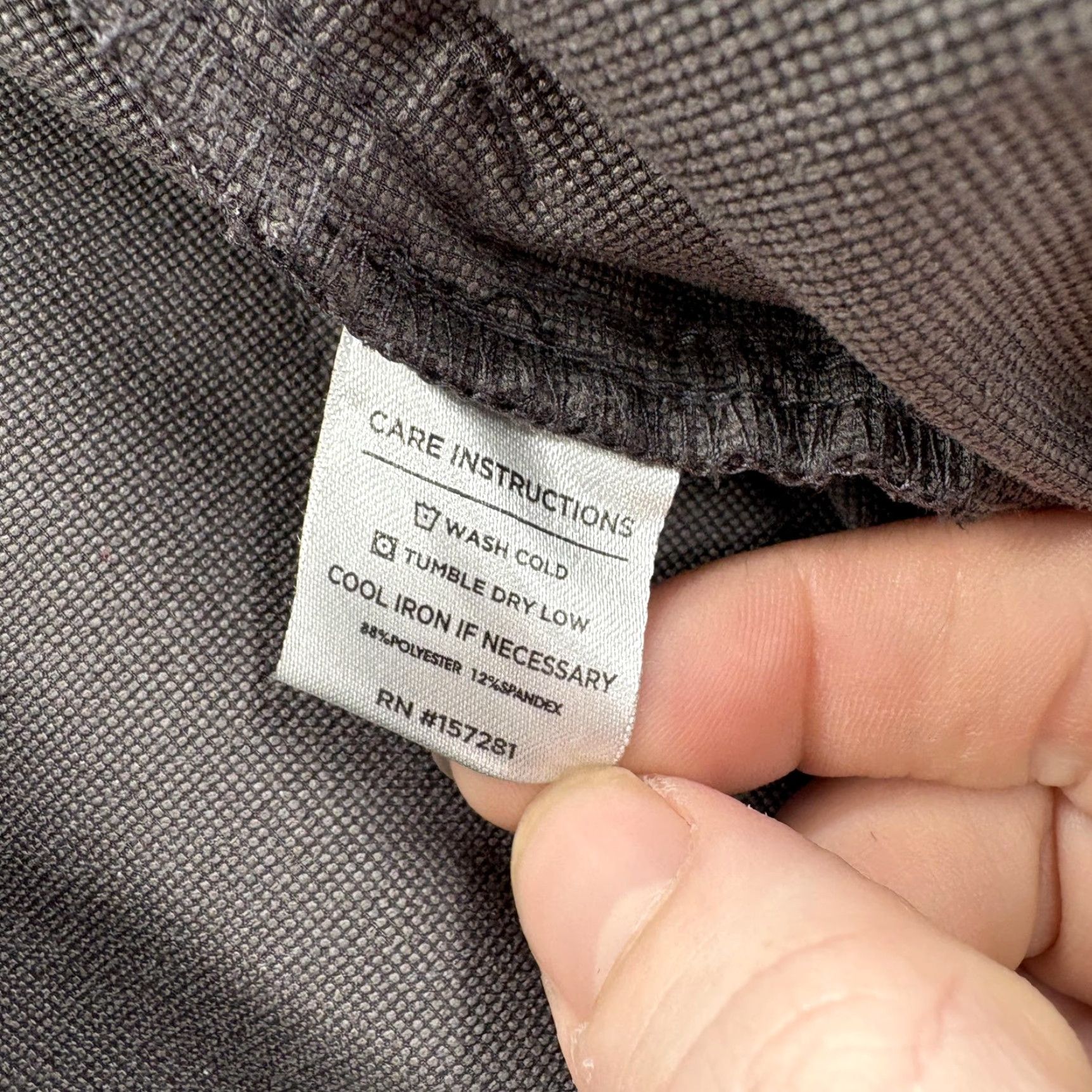Mizzen+Main Mizzen+Main Helmsman Chino Pants Mens 33x30 Gray Slim Fit Stretch Tech Golf Chino Pockets 5-Pocket Solid Flat Front Zip Front Mens Size US 33 - 5 Thumbnail