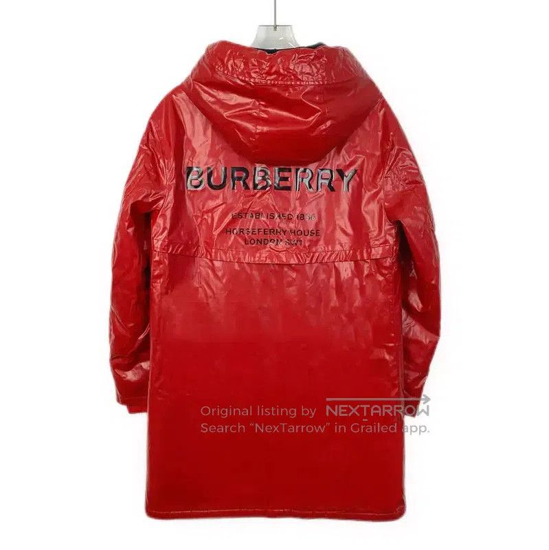 Burberry Burberry Red Women's Cotton Hooded Jacket. Size XS / US 0-2 / IT 36-38 - 2 Thumbnail
