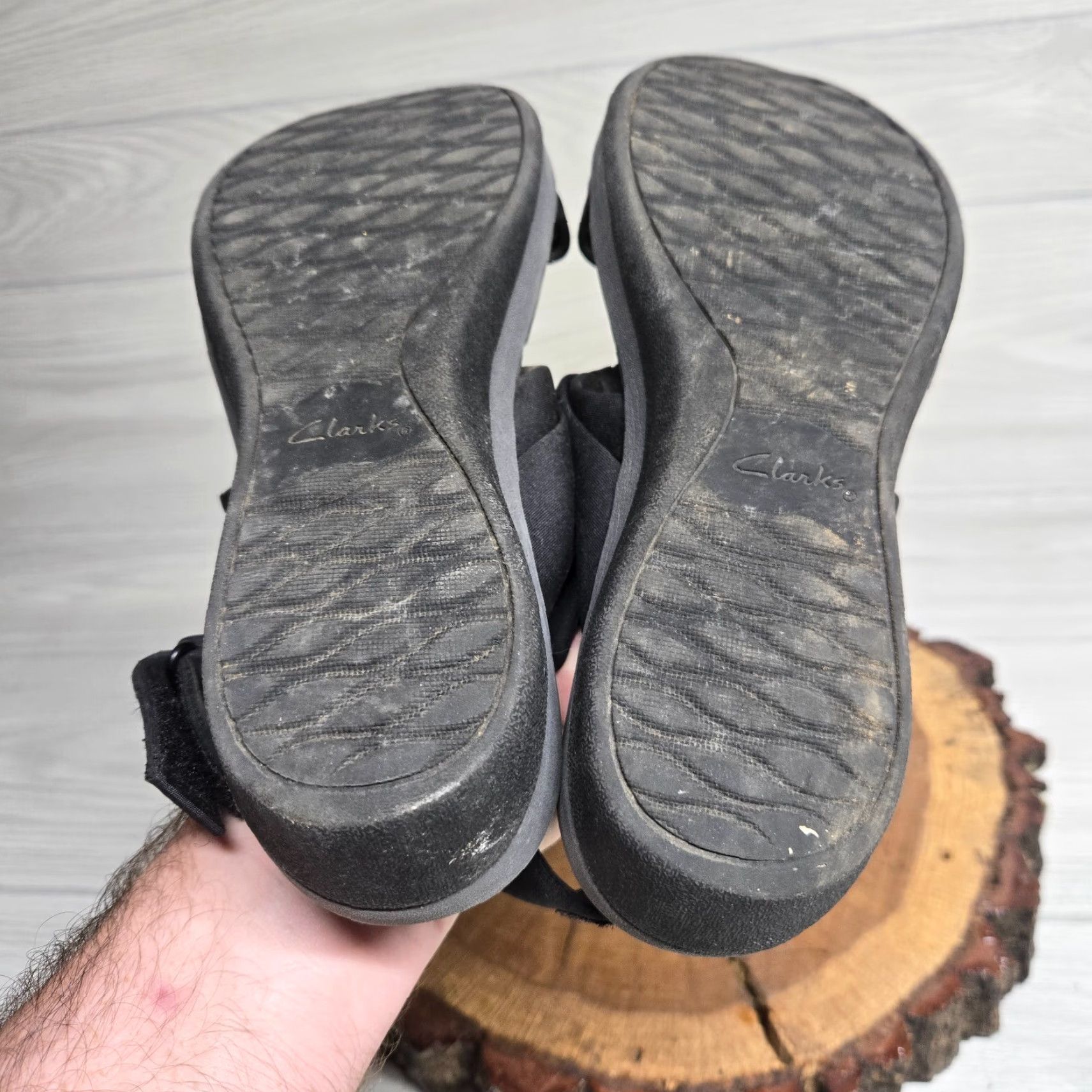 Clarks Cloudsteppers by Clarks Black Slingback Stretch Sandals Size 9 Womens Size US 9 / IT 39 - 7 Thumbnail