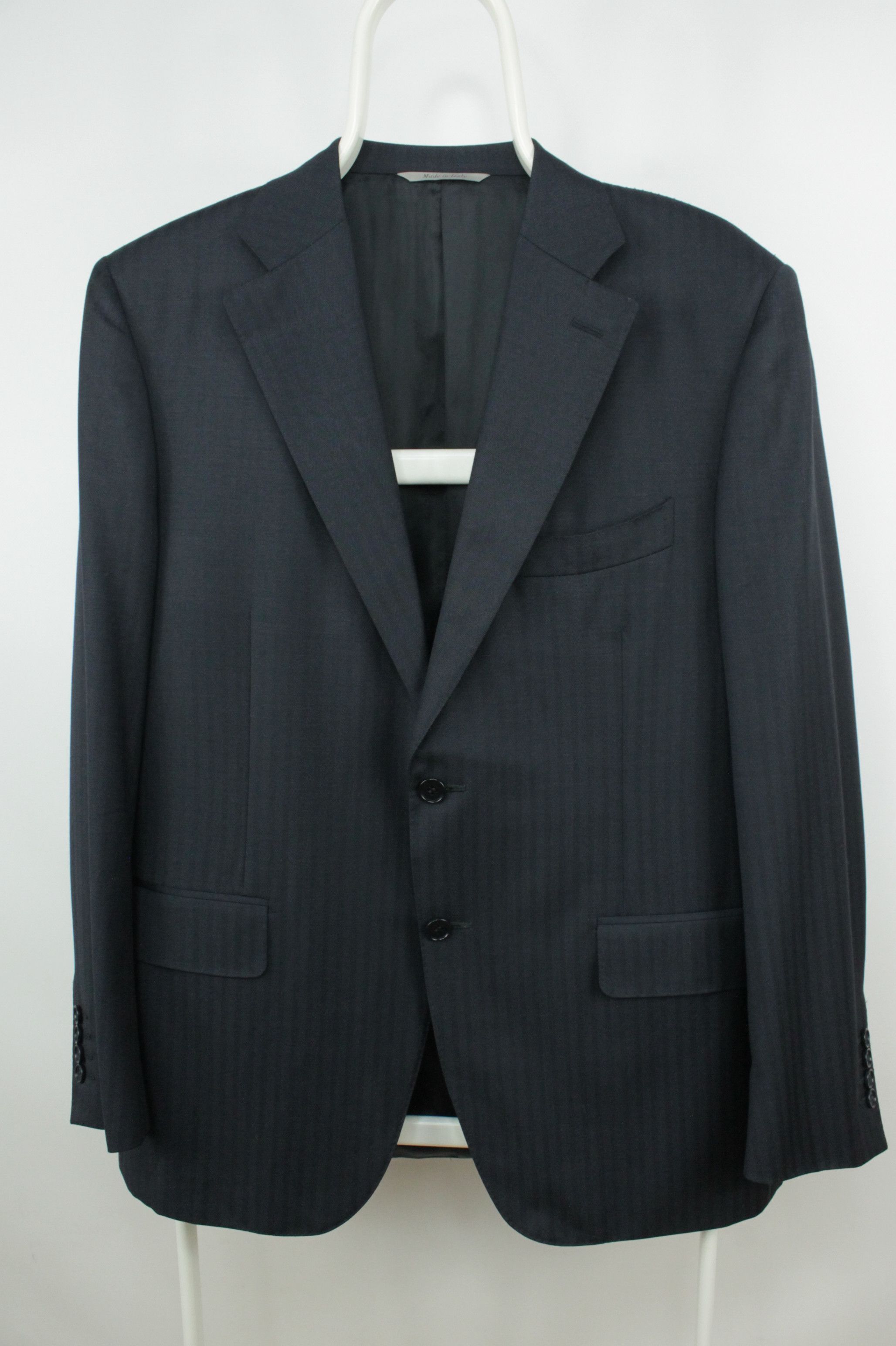 Canali Canali Travel Water Resistant Navy Wool Blazer Jacket Size US M / EU 48-50 / 2 - 1 Thumbnail