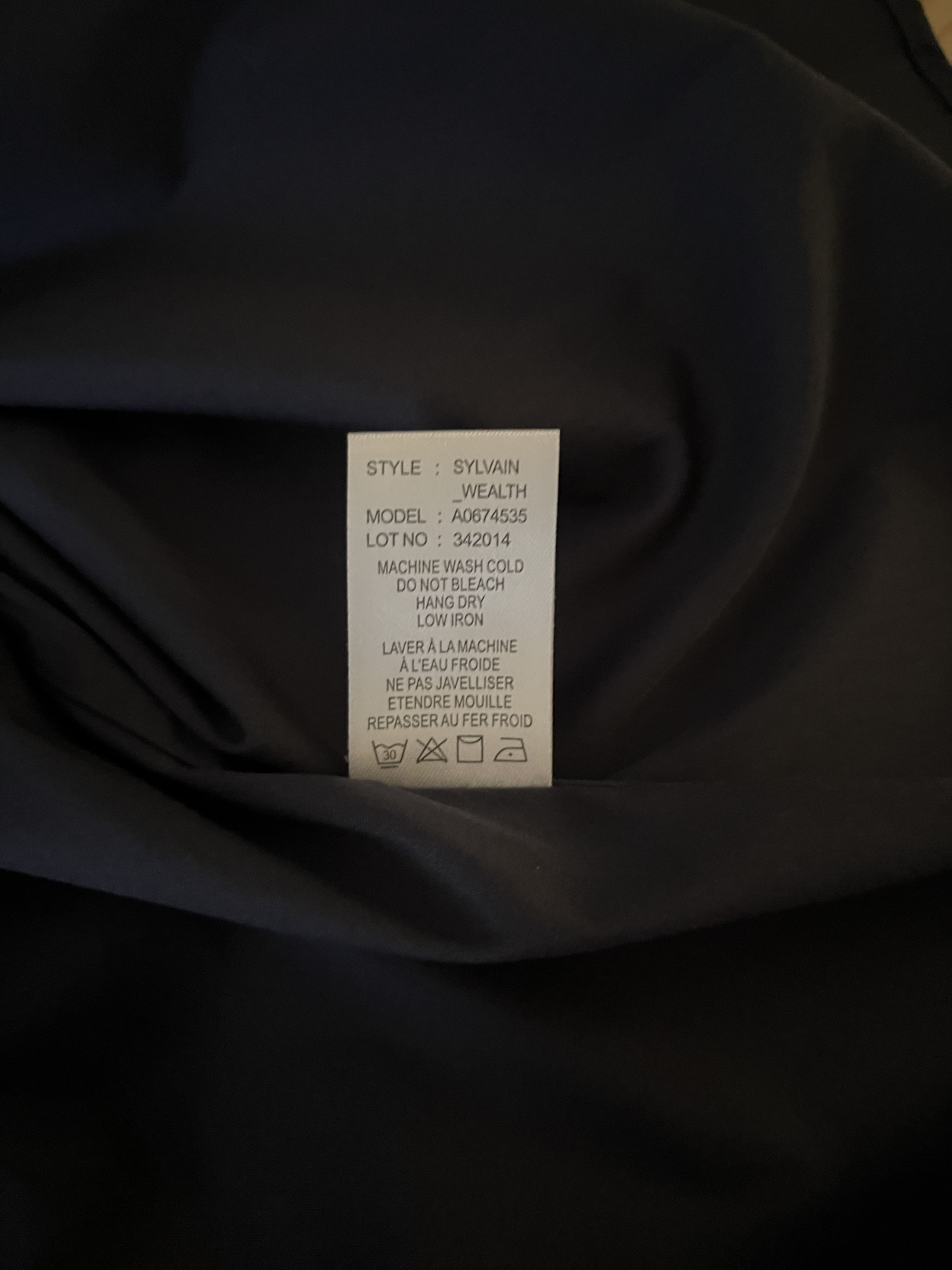 Theory Theory navy short-sleeve button down, XS Size US XS / EU 42 / 0 - 4 Thumbnail