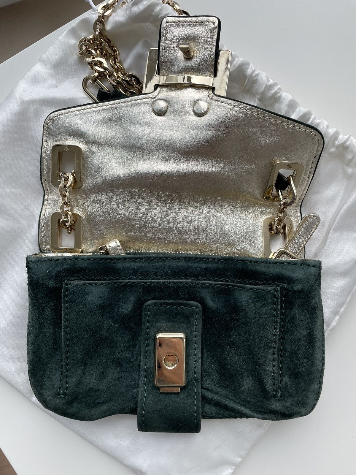 Roger Vivier Roger Vivier Suede Crossbody Bag Size ONE SIZE - 4 Thumbnail