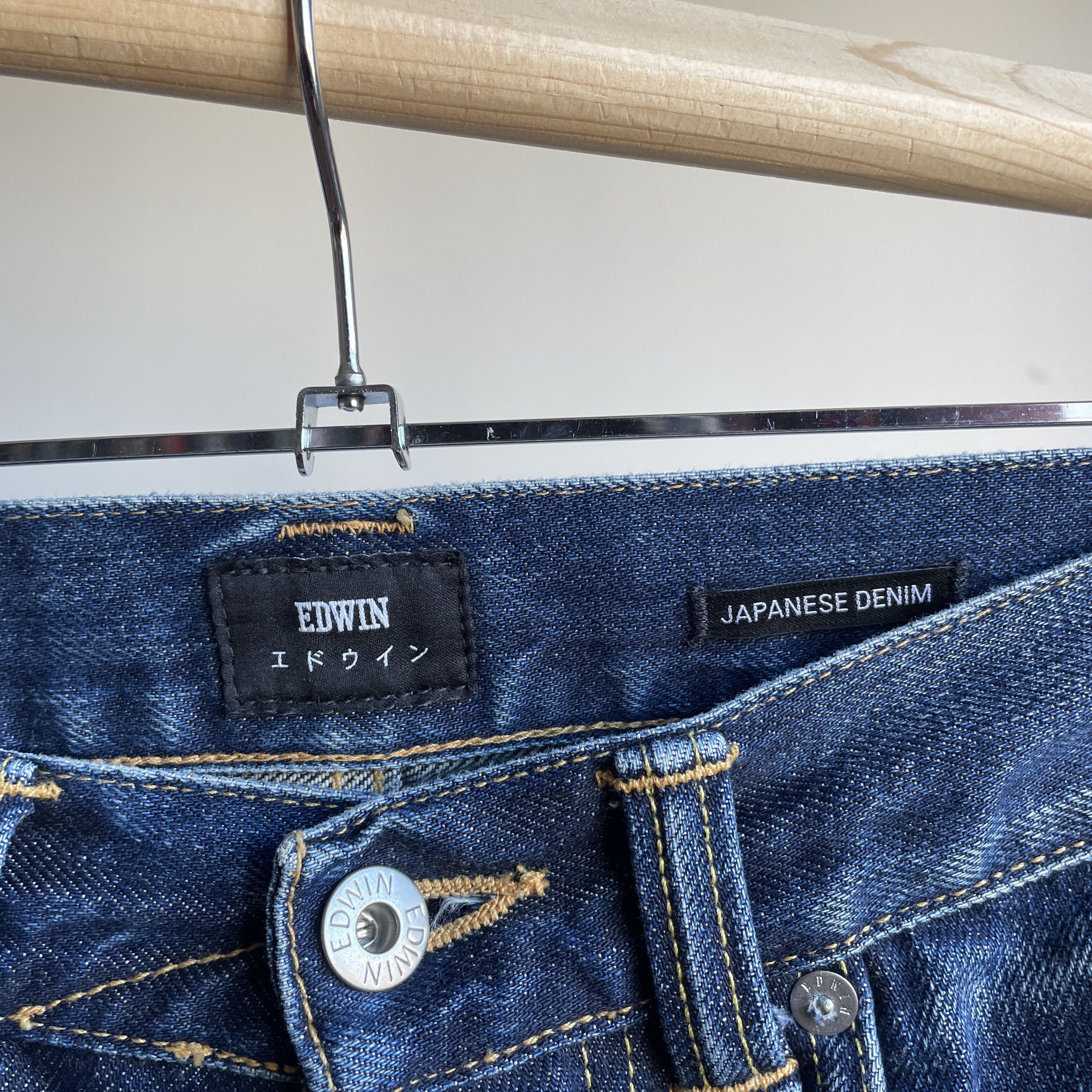 Edwin Edwin ED-80 Slim Tapered Rainbow Selvedge Denim Size 31x34 Size US 31 - 10 Thumbnail
