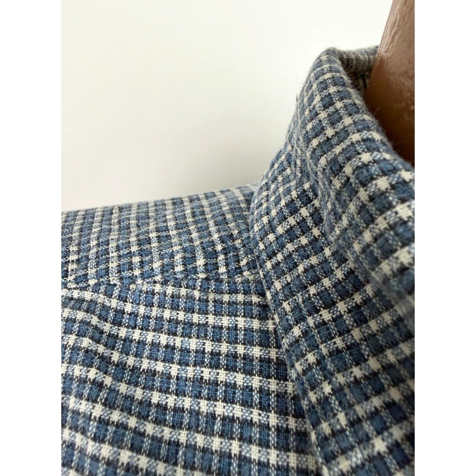Disney VINTAGE Disney Shirt Men XL Oversized Button-Down Linen Cotton Check 90s Mickey Mouse Blue Regular Mens XL Shirt Size US XL / EU 56 / 4 - 6 Thumbnail