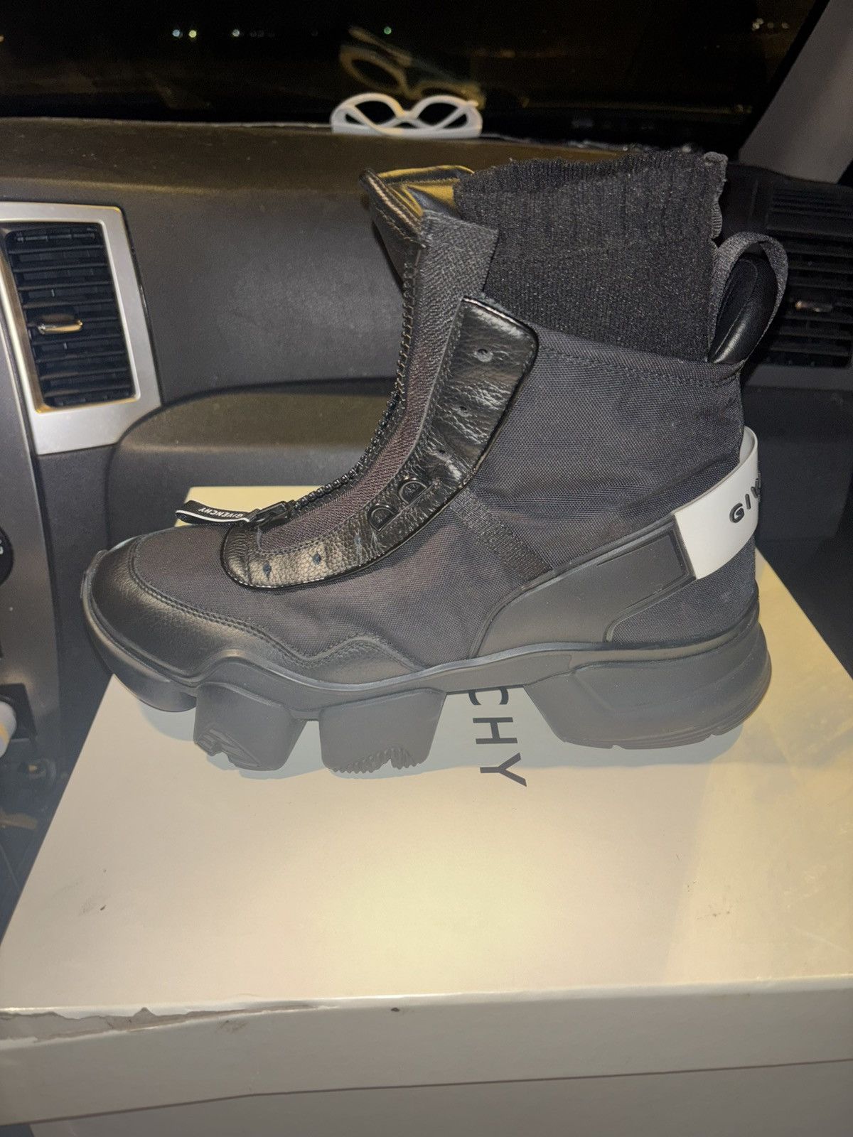 Givenchy Givenchy — JAW high sneakers in nylon and leather Size US 9.5 / EU 42-43 - 10 Thumbnail