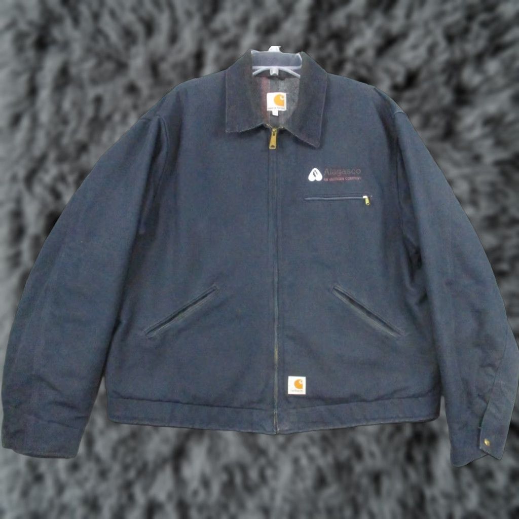 Carhartt VINTAGE Carhartt Jacket Blanket Lined Detroit J209 USA Navy Blue Mens XL City USA Blue Jacket Size US XL / EU 56 / 4 - 1 Thumbnail
