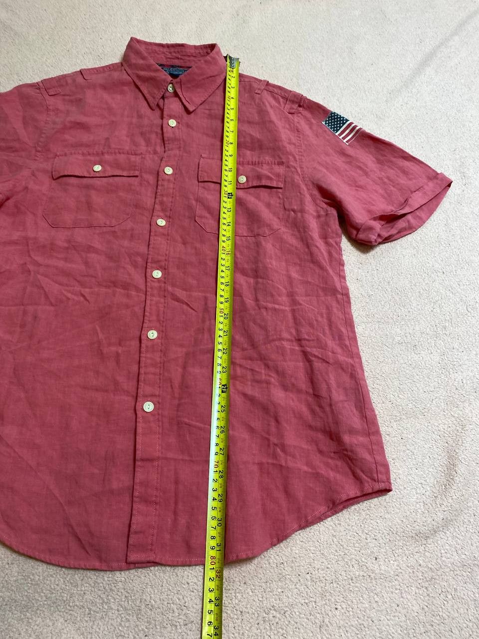 Polo Ralph Lauren × Vintage Polo Ralph Lauren Shirt Button Up Short Sleeve Vintage Size US L / EU 52-54 / 3 - 8 Thumbnail