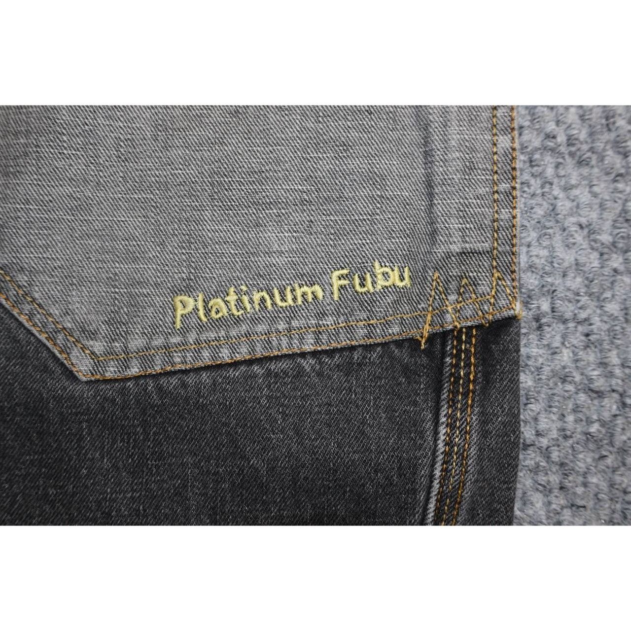 Fubu Vintage FUBU Platinum Fat Albert Embroidered Baggy Y2K Size US 34 / EU 50 - 7 Thumbnail