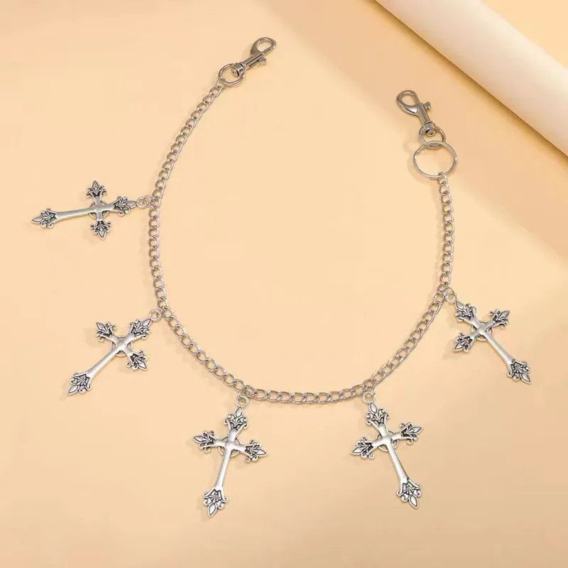 Jewelry Cross Women Vintage Waist Chain Pants Belts Dress Jeans Size ONE SIZE - 5 Thumbnail