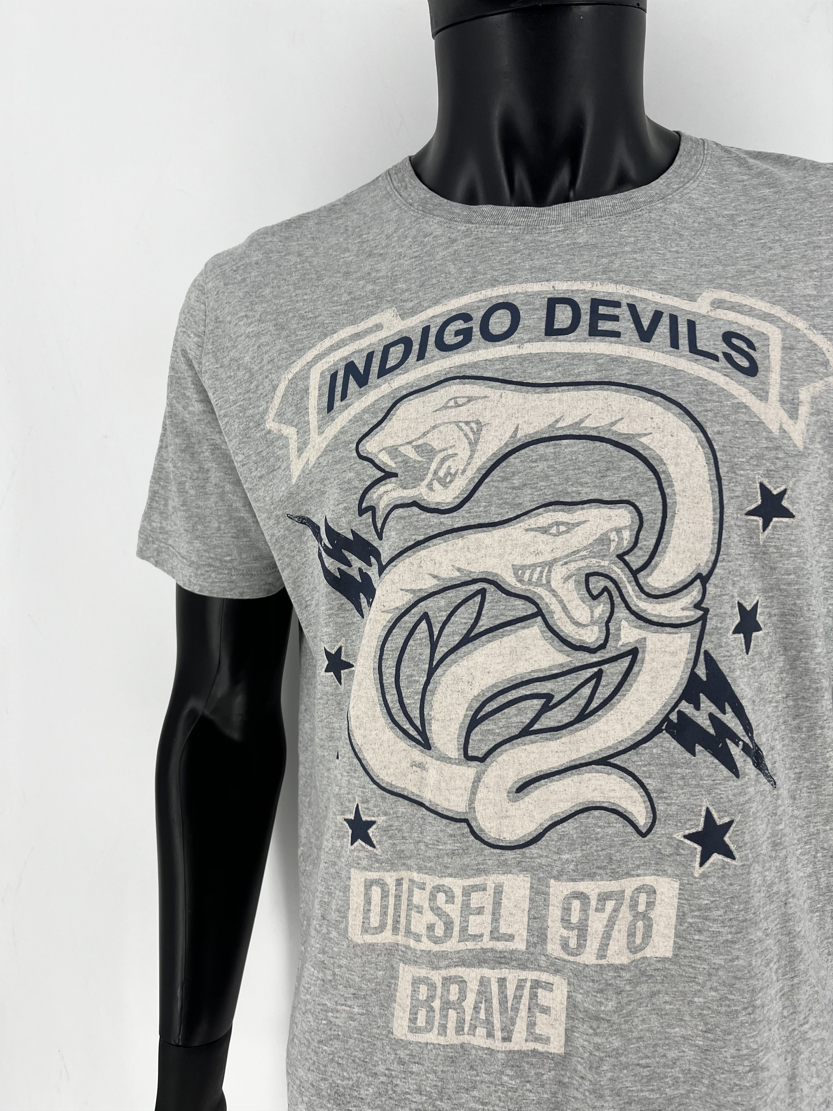 Diesel Vintage Y2K Diesel Printed Black T-shirt Size US M / EU 48-50 / 2 - 7 Thumbnail
