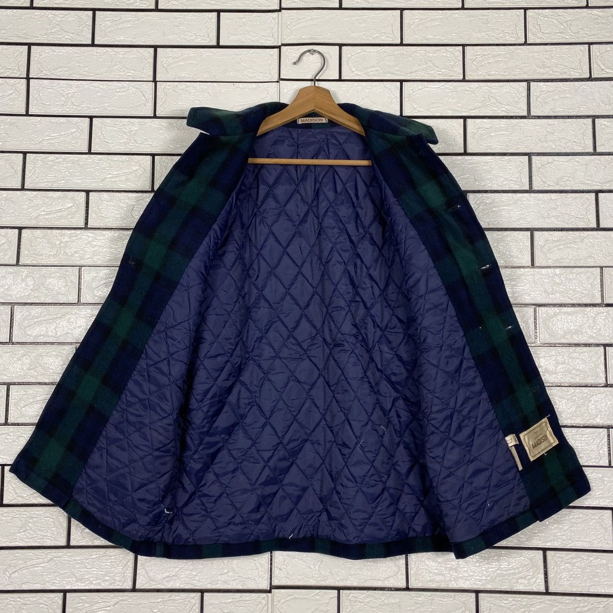 Issey Miyake Vintage Wool Chore Jacket Madison Tartan Design Check Size US L / EU 52-54 / 3 - 14 Thumbnail