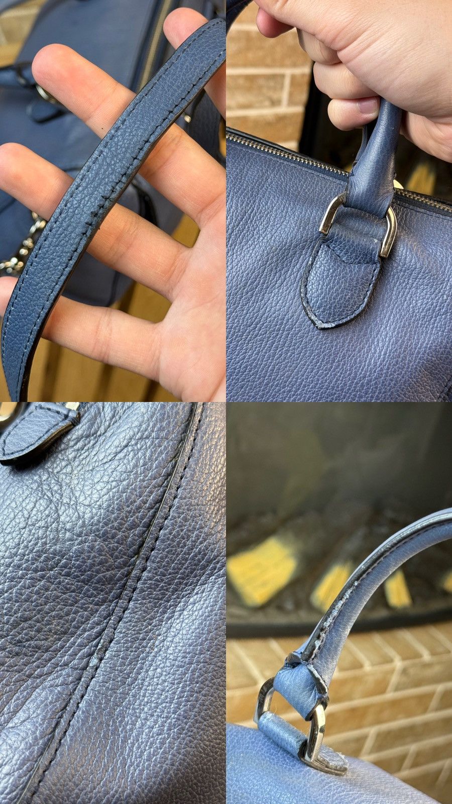 Mulberry Mulberry Leather Blue Del Rey Top Handle Bag Size ONE SIZE - 24 Thumbnail