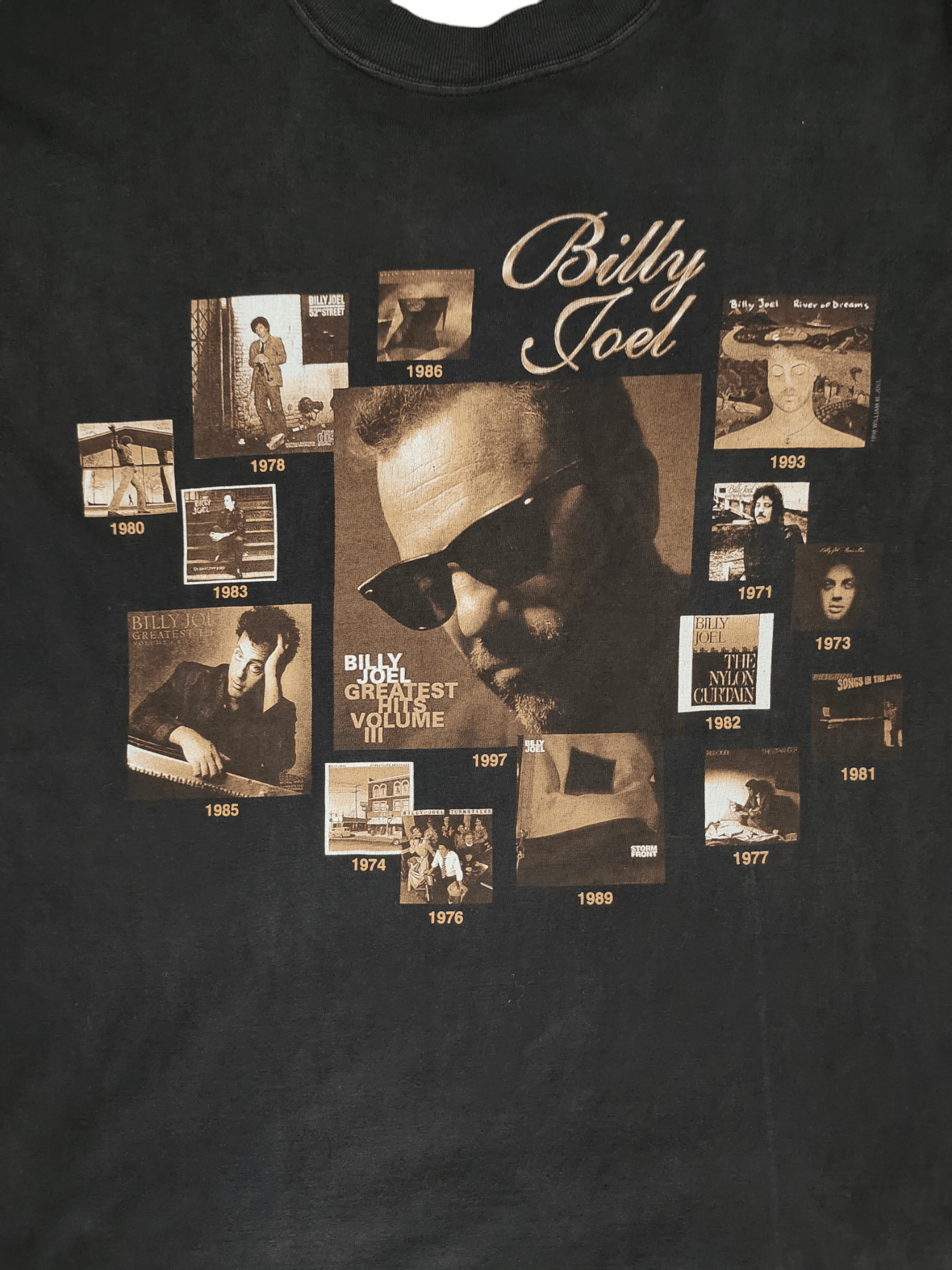 Band Tees Vintage 90s Billy Joel Tour 1998-1999 Photo Albums T-Shirt Size US L / EU 52-54 / 3 - 3 Thumbnail