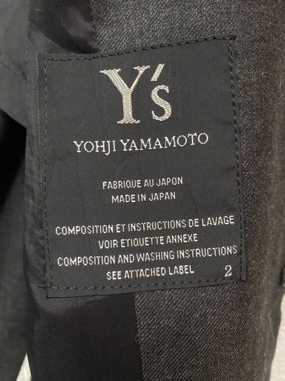 Yohji Yamamoto Yohji yamamoto blazer Laine wool Size 38L - 4 Thumbnail