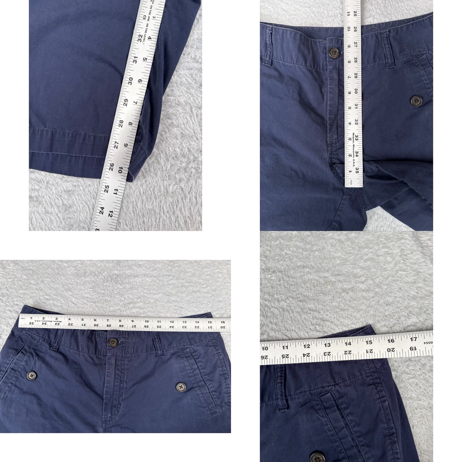 Ralph Lauren VINTAGE Lauren Ralph Lauren Shorts Women 12 Blue Chino Cotton-Blend 32x12 Regular Inseam 12 in Size 28" / US 6 / IT 42 - 8 Thumbnail