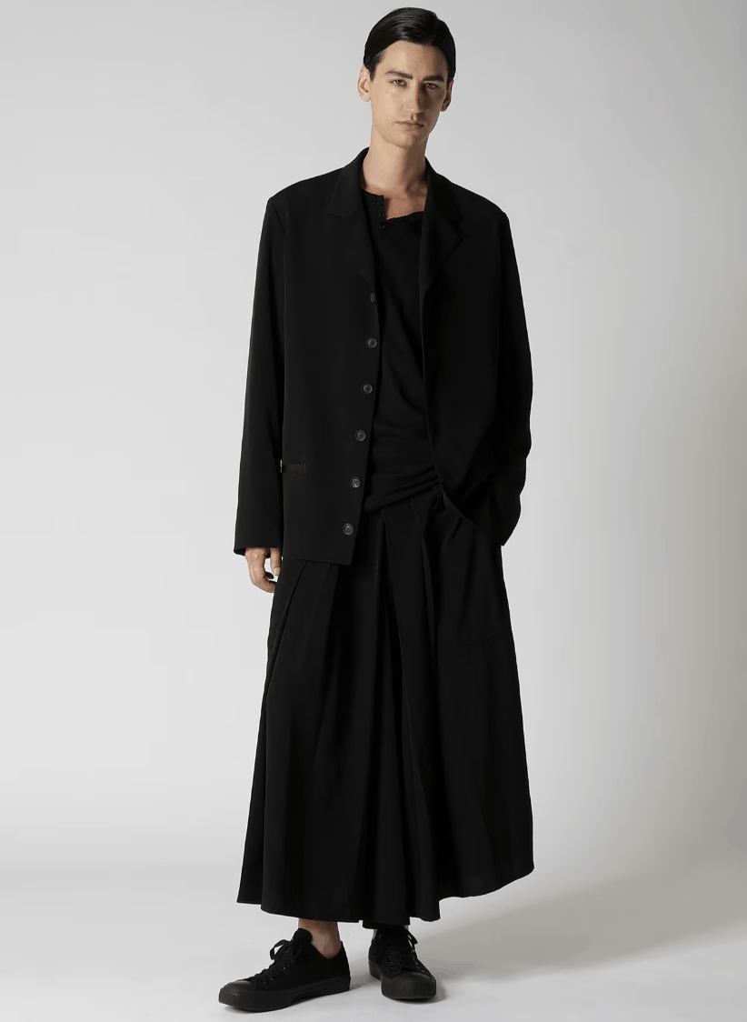 Yohji Yamamoto Yohji Yamamoto Pour Homme SS24 - Ta/TUXEDO HAKAMA PANTS Size US 32 / EU 48 - 12 Thumbnail