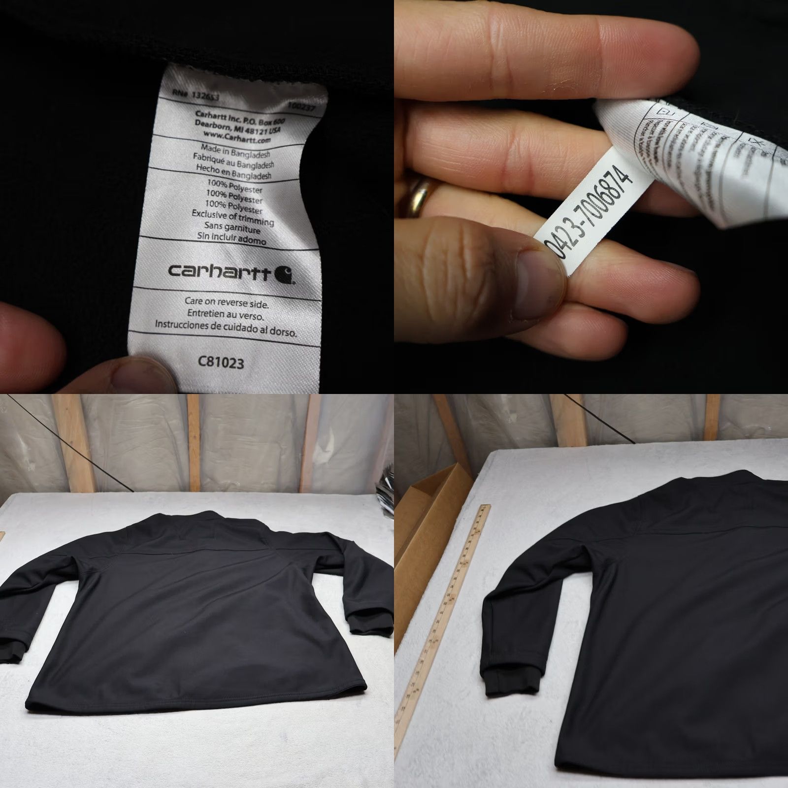 Carhartt Carhartt Jacket Men 2XL Black Modern Fit Rugged Flex Peak Bonded Fleece Size US XXL / EU 58 / 5 - 8 Thumbnail