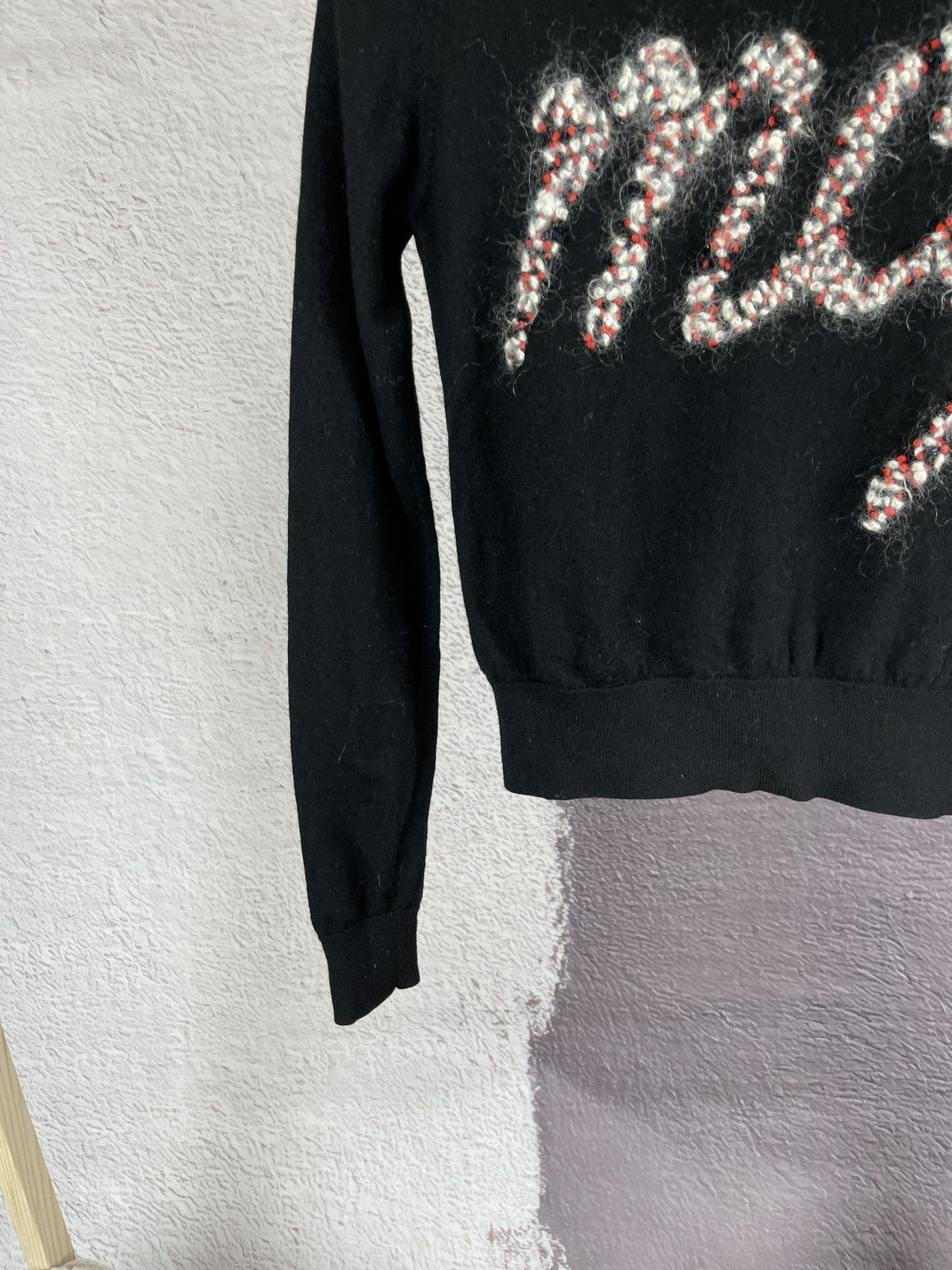 Alexander McQueen Alexander McQueen pure wool big logo black sweater Size S / US 4 / IT 40 - 4 Thumbnail