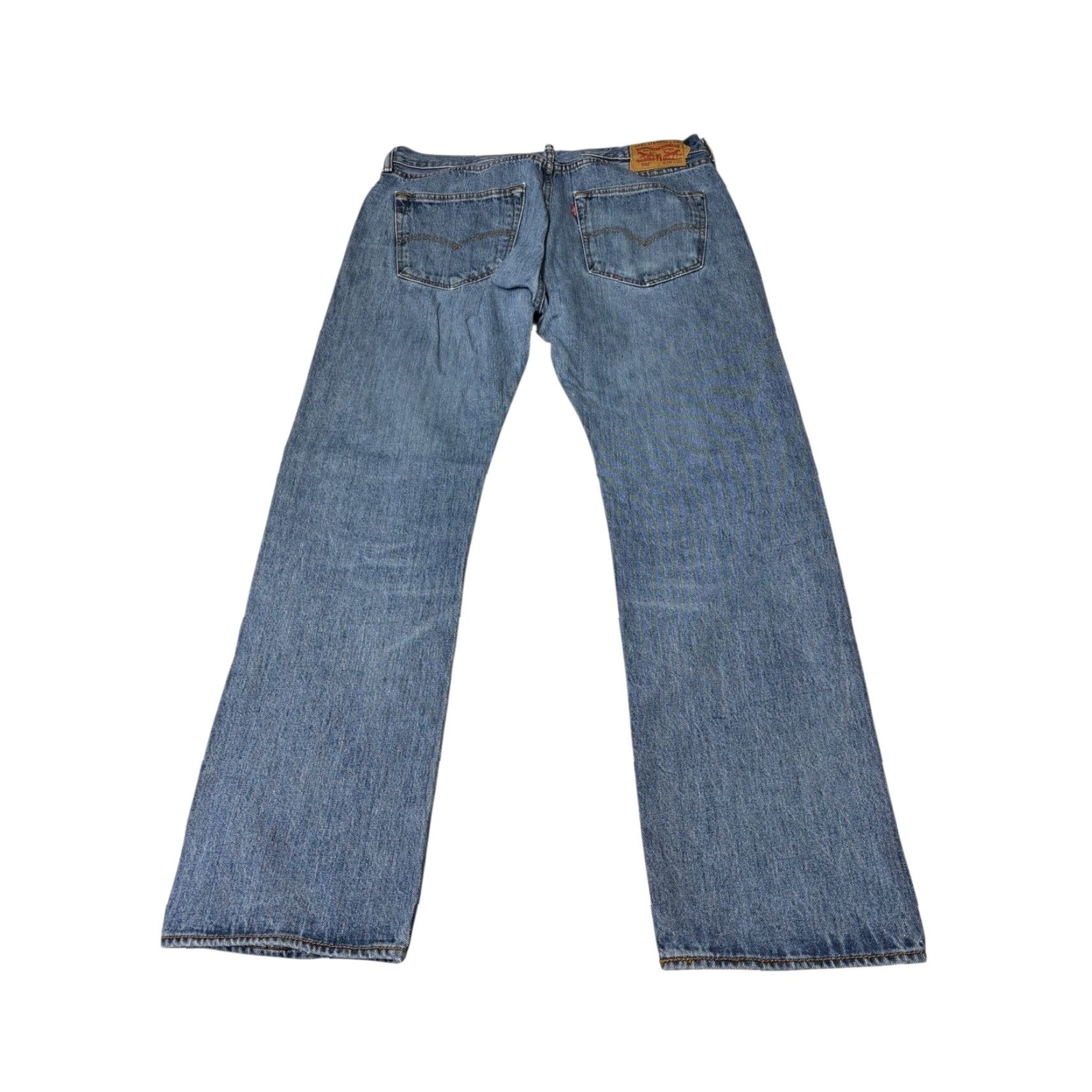 Levi's Levi's 501 Original Fit Jeans Mens Blue Straight Leg Button Fly Denim 36x32 Size US 36 / EU 52 - 7 Thumbnail