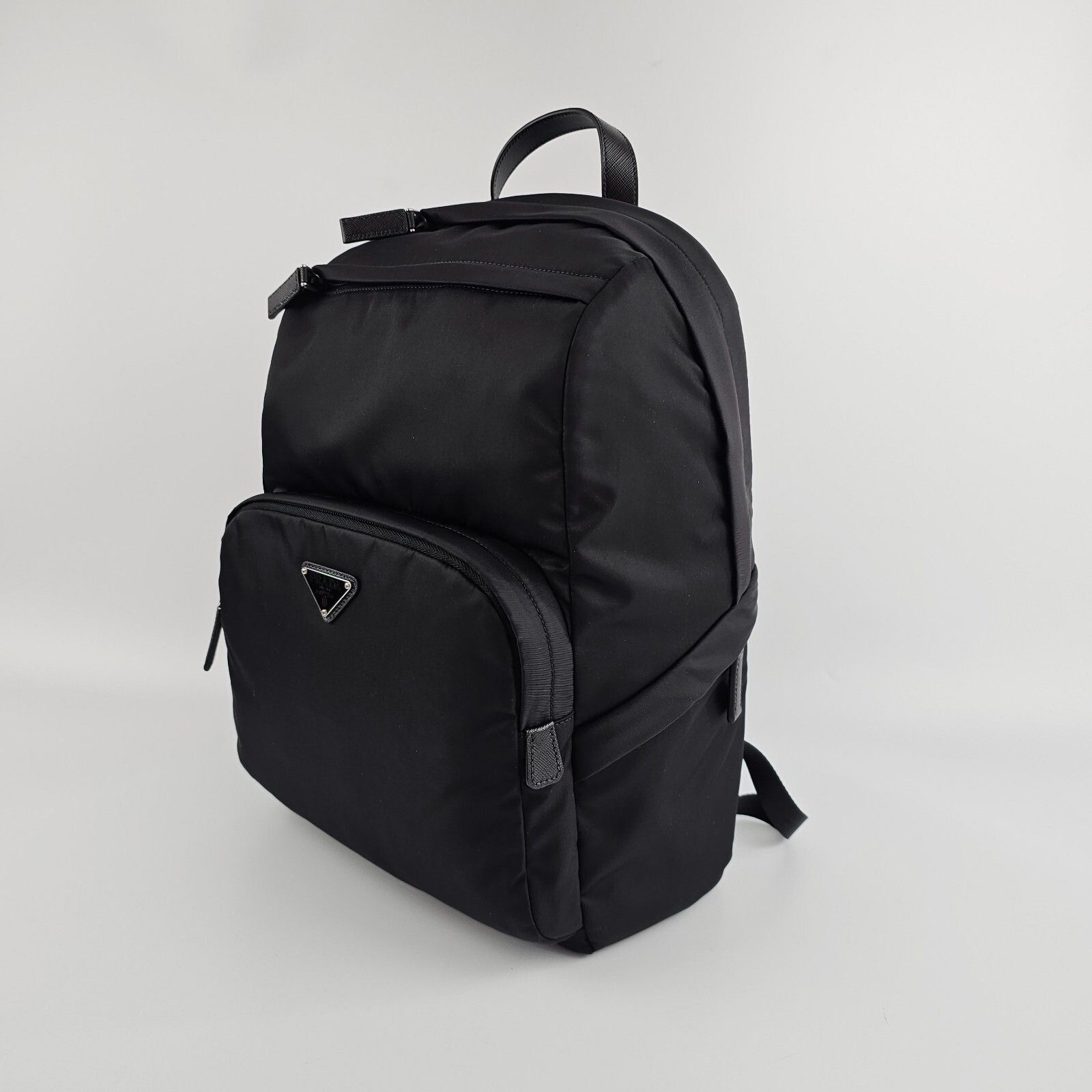 Prada PRADA Black Re-Nylon And Saffiano Leather Backpack New And A Size ONE SIZE - 6 Thumbnail