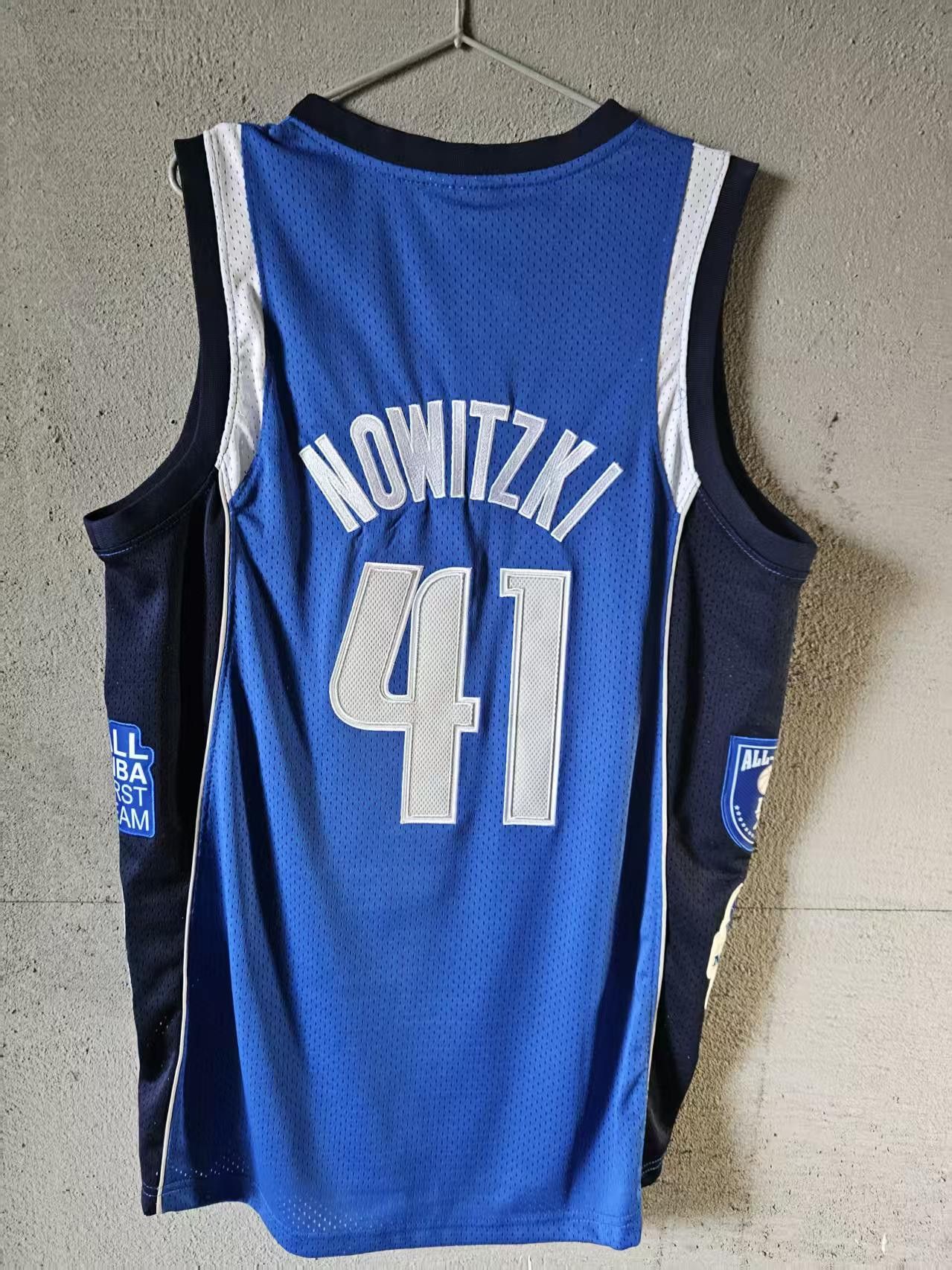 NBA Dallas Mavericks #41 Dirk Nowitzki Jersey Double Stitched Size US M / EU 48-50 / 2 - 3 Thumbnail