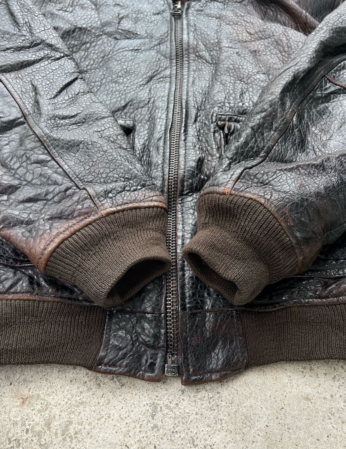 Japanese Brand × Vintage 🔥Vintage Japanese Brand Sheepskin Leather Bomber Jacket Size US M / EU 48-50 / 2 - 10 Thumbnail