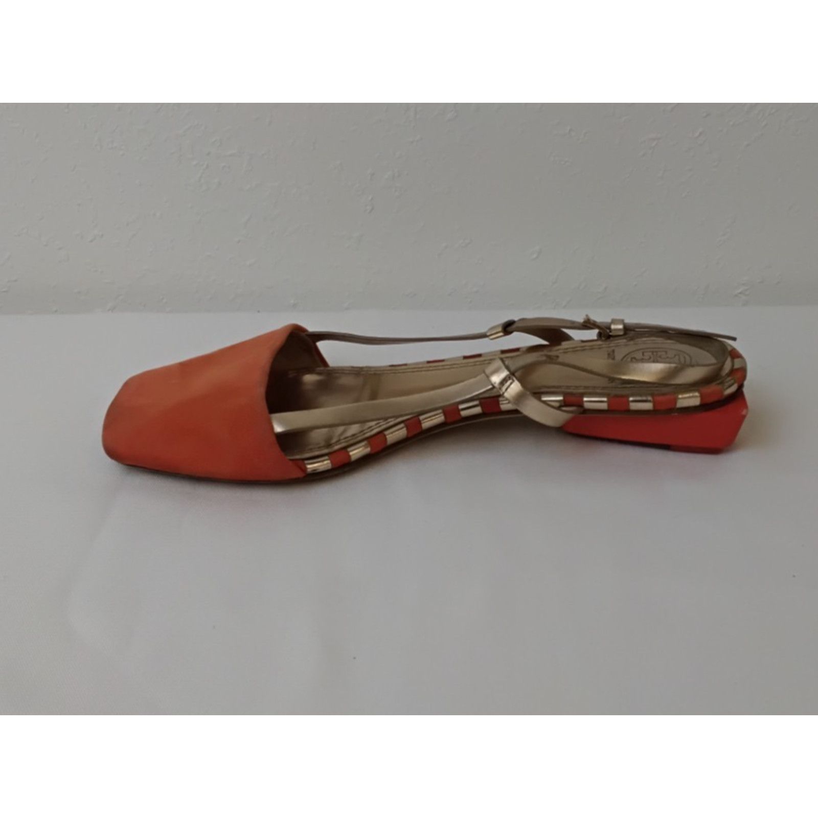 Tory Burch Tory Burch Strappy Slingback Sandals Women's 7 Orange Suede Size US 7 / IT 37 - 11 Thumbnail