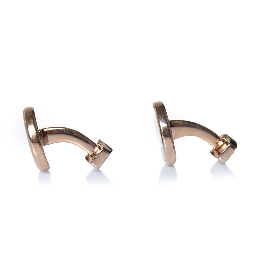 Other RT London, gold and mother of pearl spiral cufflinks Size ONE SIZE - 4 Thumbnail
