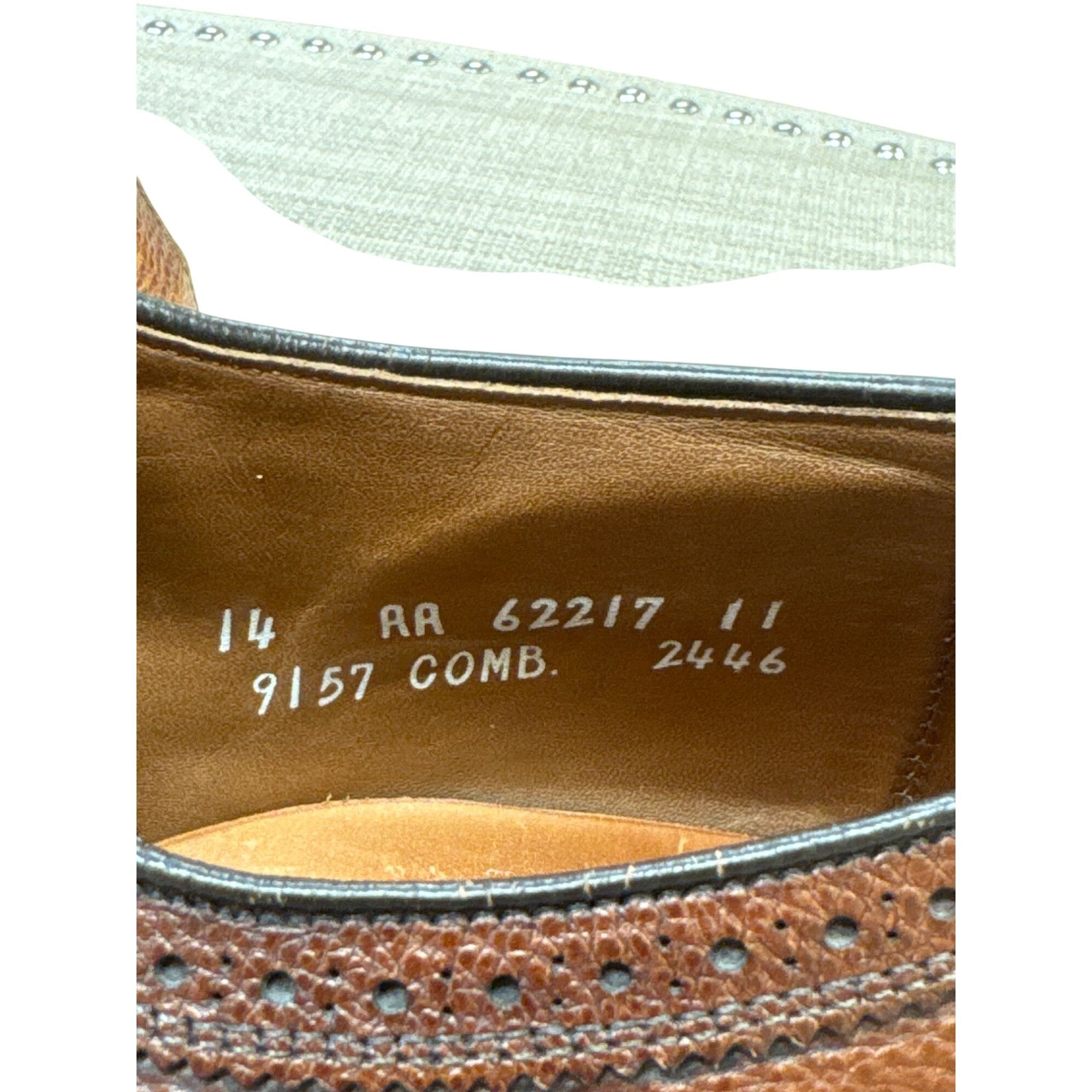 Allen Edmonds Allen Edmonds MacNeil Mens Brown Leather Oxford Dress Shoes Size US 14 / EU 47 - 4 Thumbnail