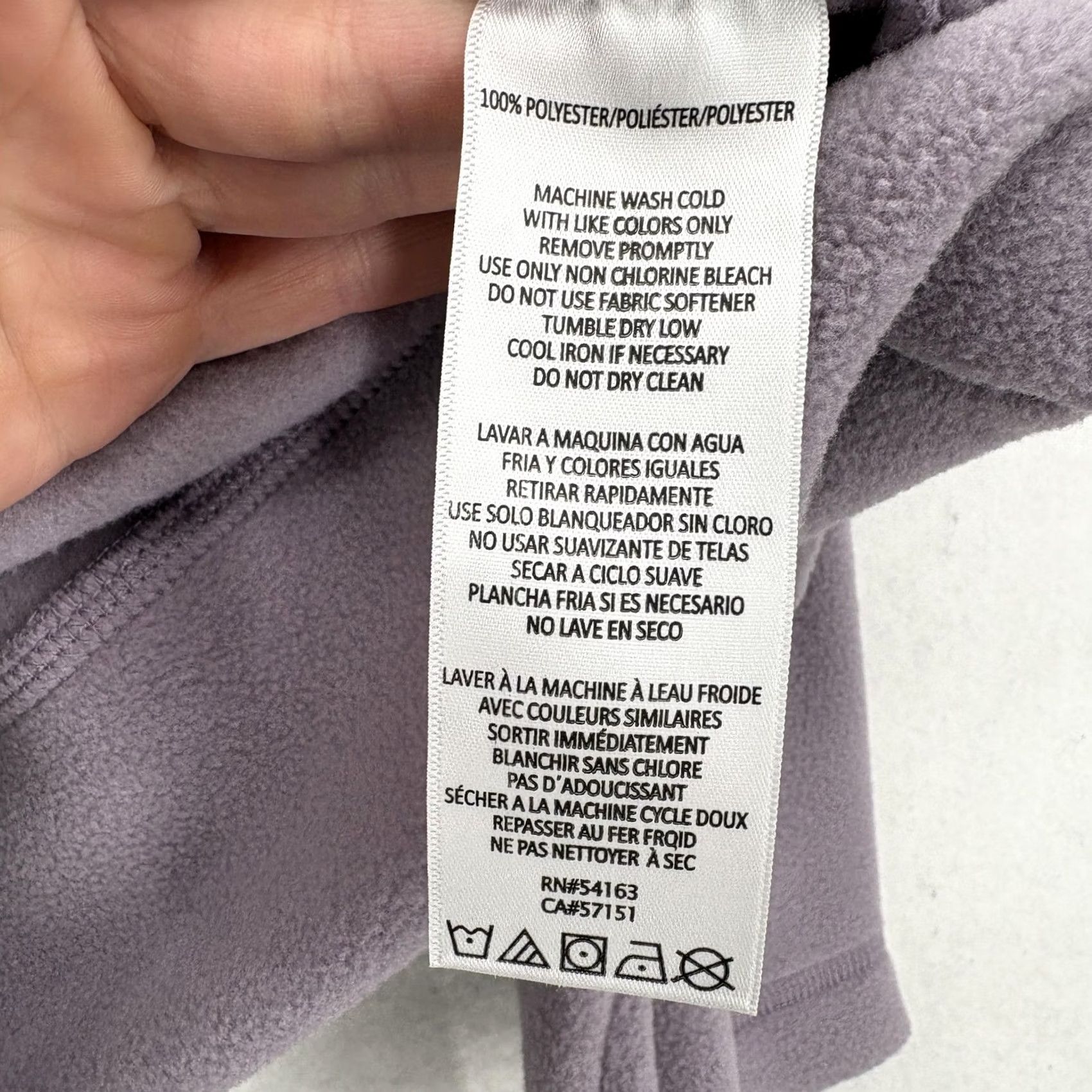 Calvin Klein Calvin Klein Performance Jacket Womens Large Purple Fleece Full Zip Logo Active Jacket Size L / US 10 / IT 46 - 6 Thumbnail