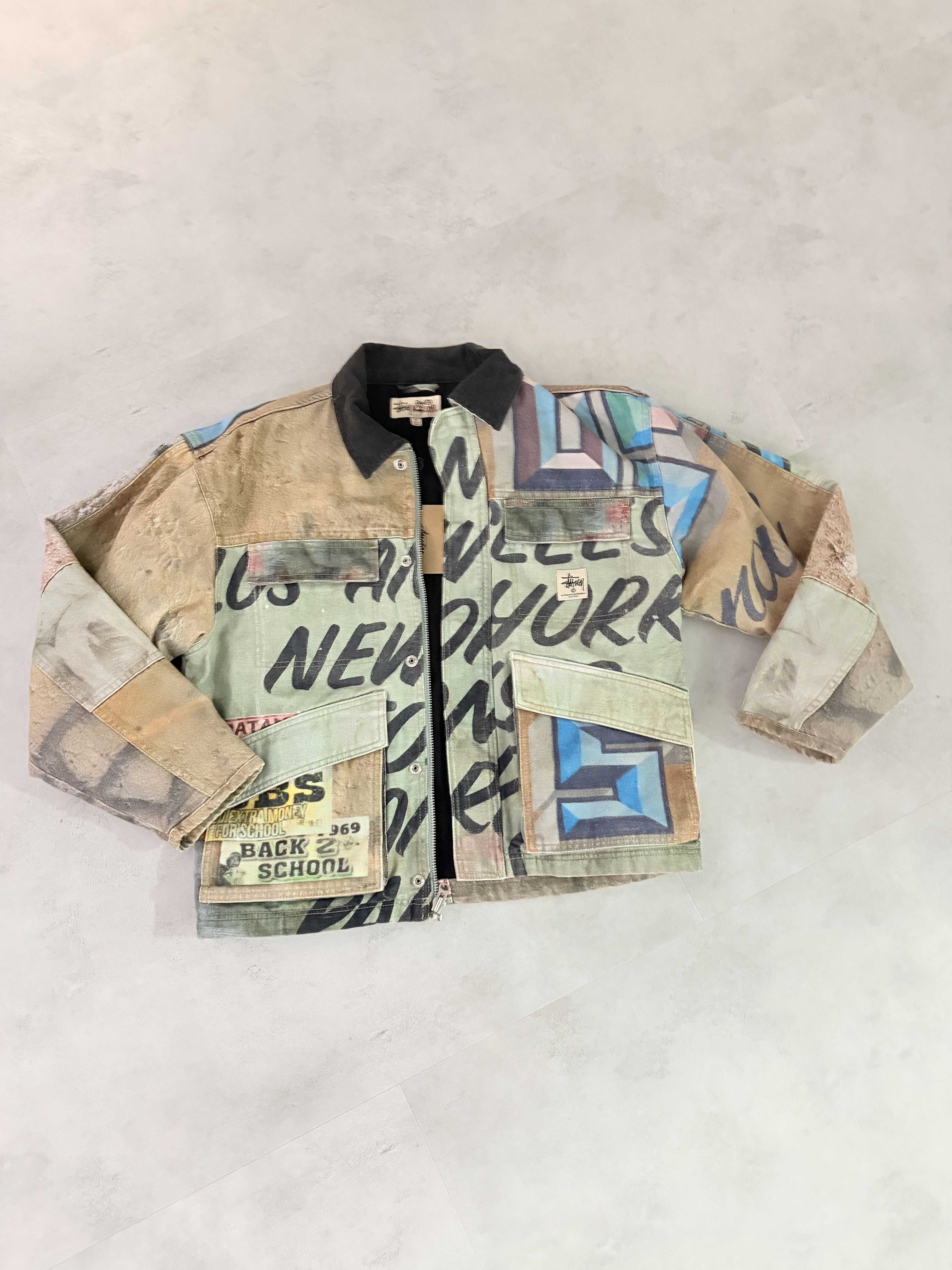 Stussy Stussy alfonso canvas shop Jacket Size US S / EU 44-46 / 1 - 1 Thumbnail