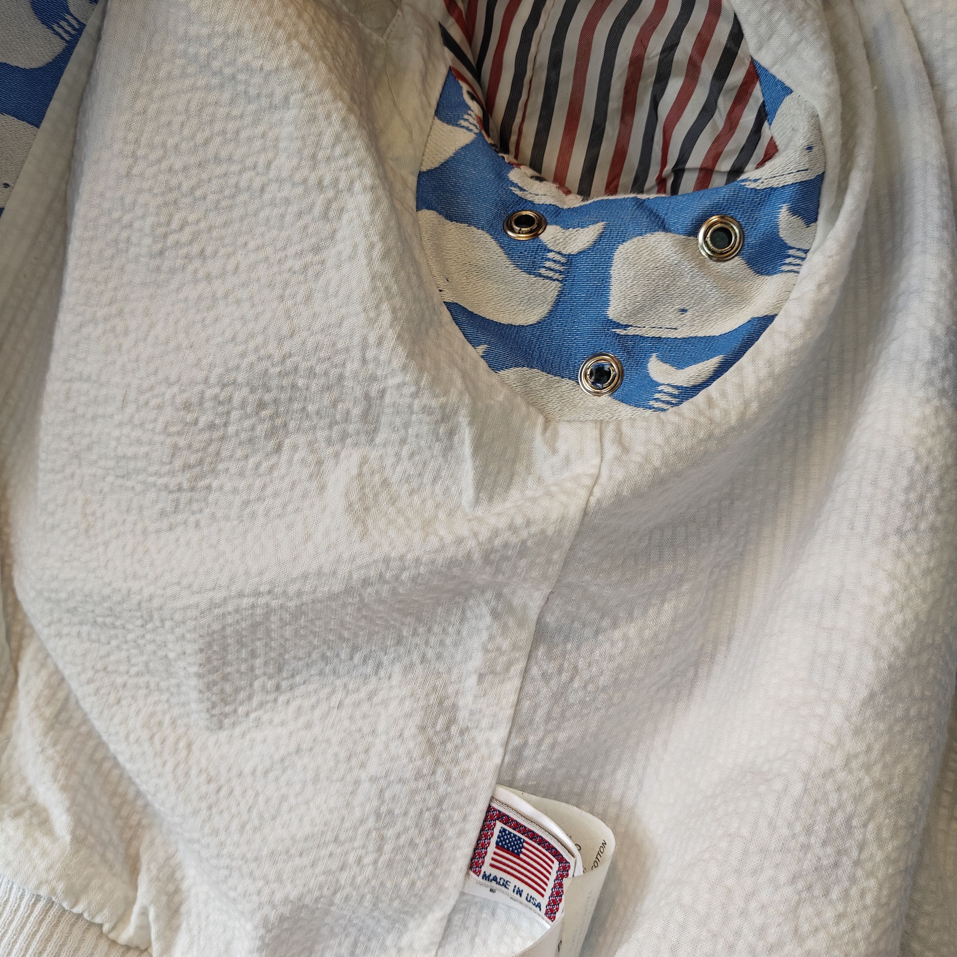 Thom Browne Archive Whale Leather Varsity Jacket (Made In USA) Size US S / EU 44-46 / 1 - 22 Thumbnail