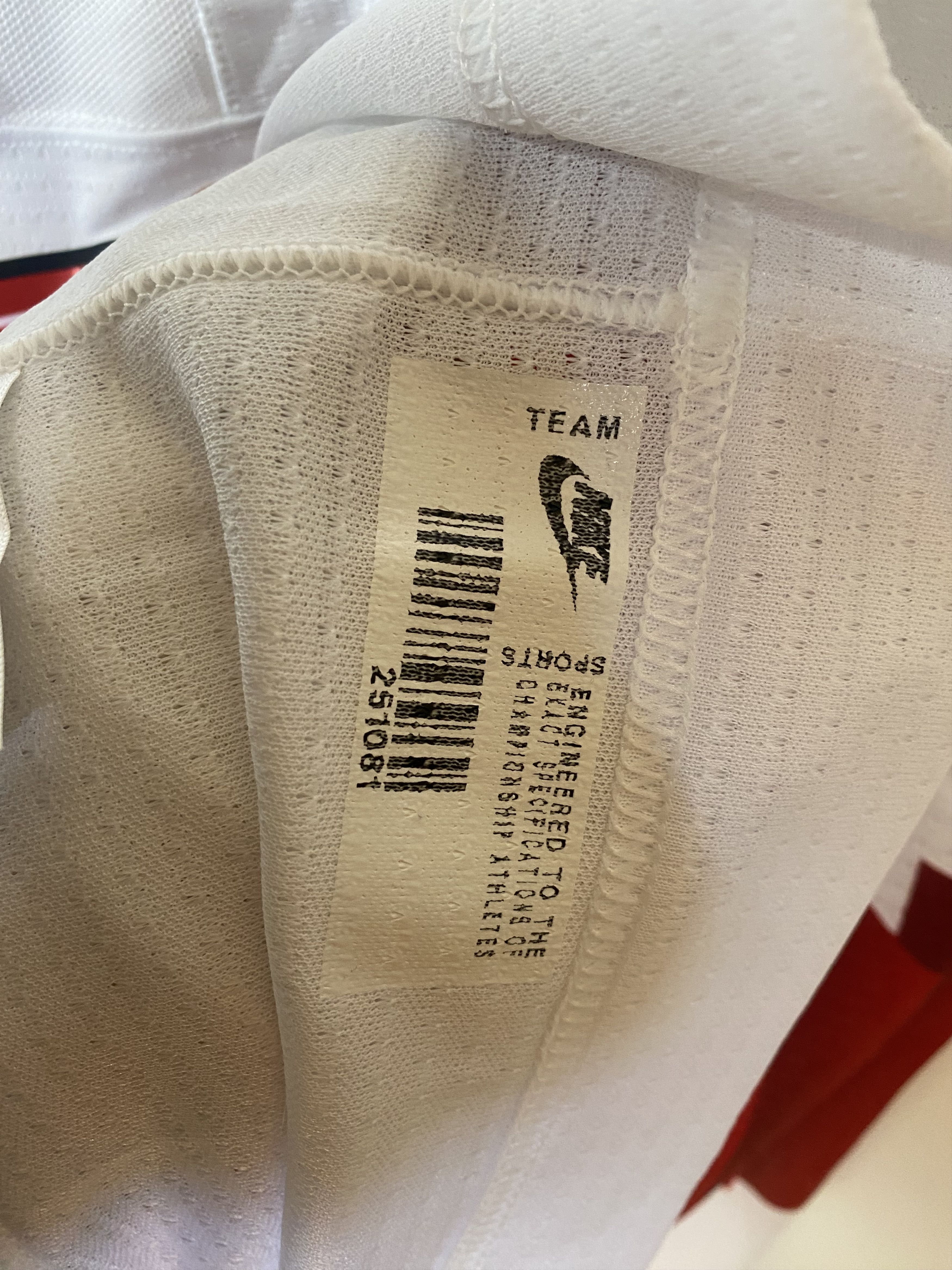 Nike #97 SWITZERLAND TEAM 2022 MATCH WORN ICE HOCKEY JERSEY SHIRT Size US L / EU 52-54 / 3 - 8 Thumbnail