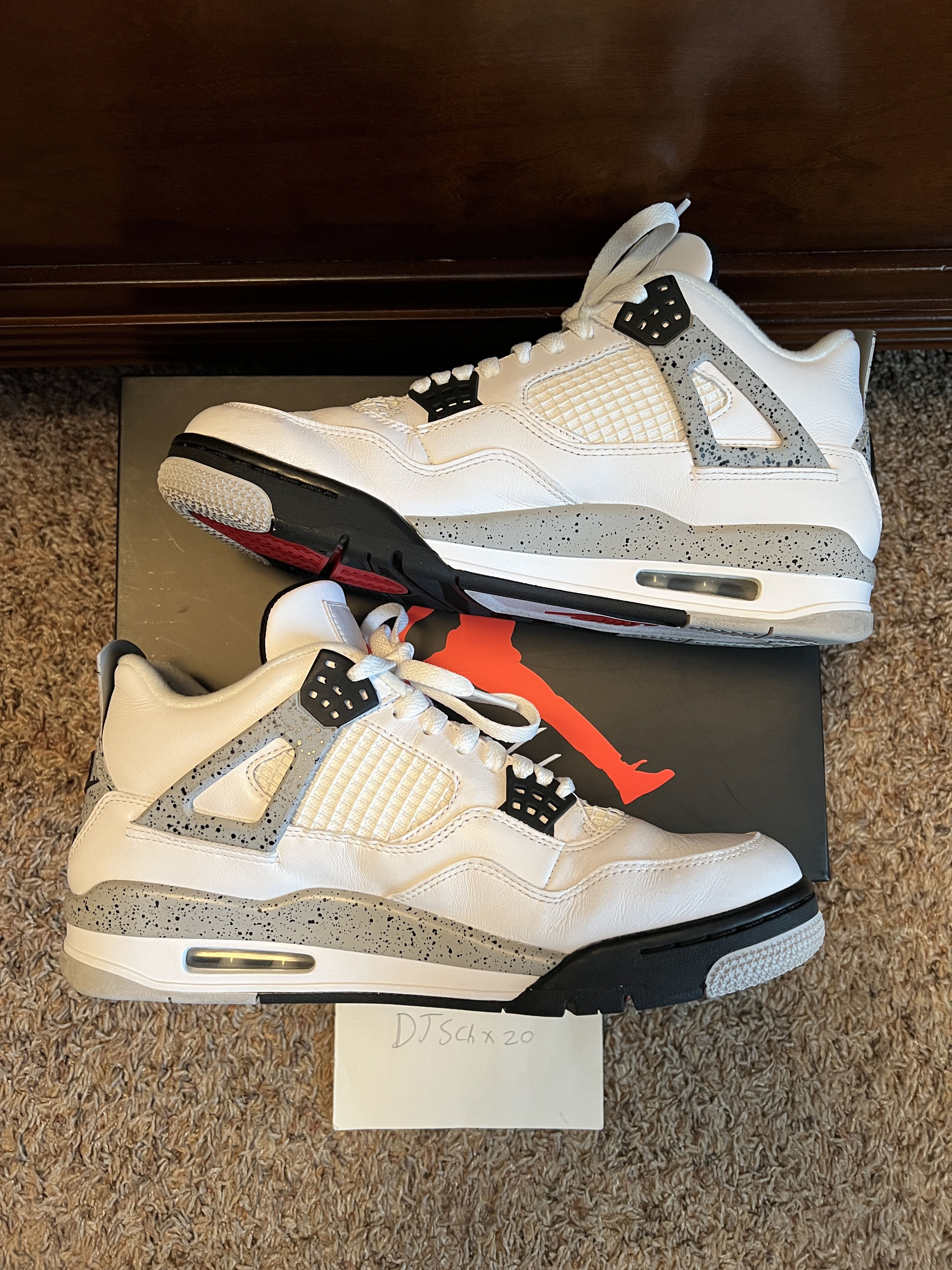 Jordan Brand Air Jordan 4 Retro "White Cement" (2016) Size US 10.5 / EU 43-44 - 3 Thumbnail