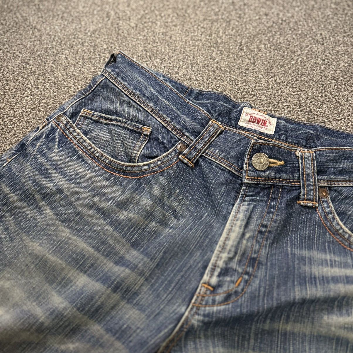 Edwin Vintage 90s Japanese Edwin XV Distressed Baggy Flared Denim Size US 34 / EU 50 - 14 Thumbnail