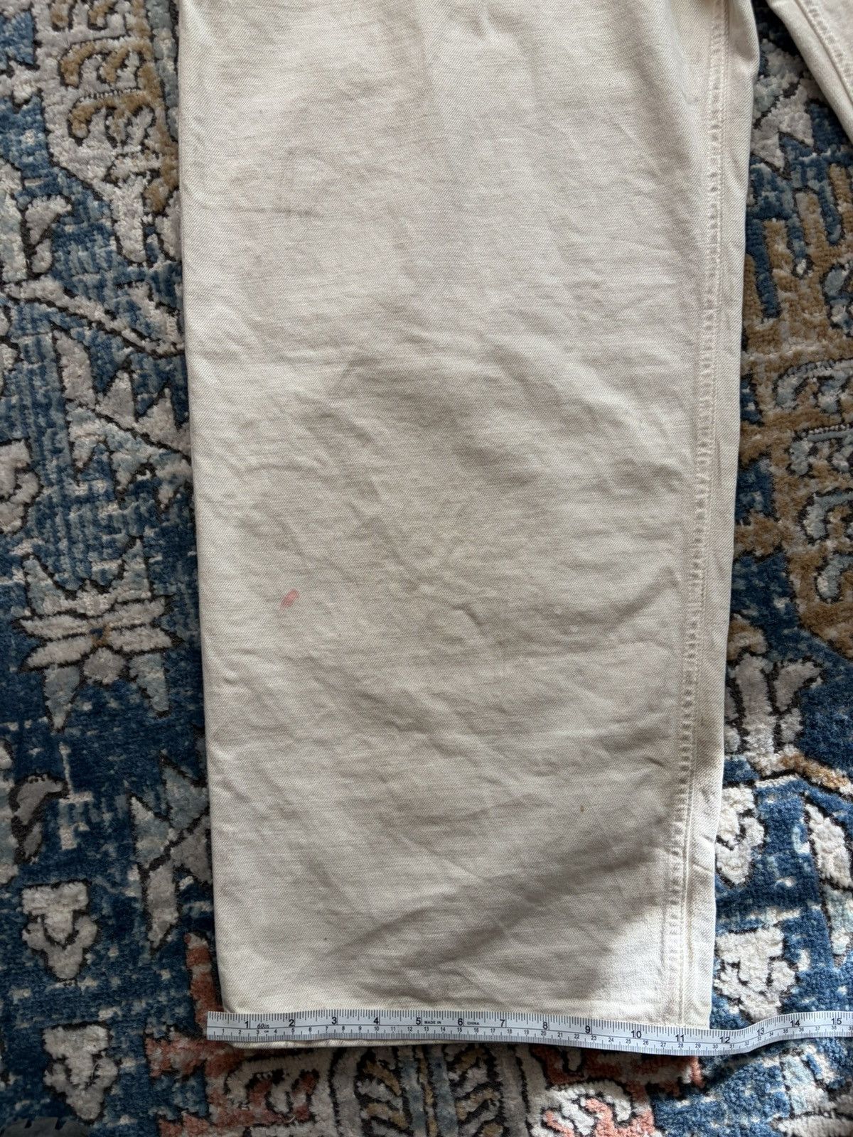 Balenciaga Balenciaga White Baggy Denim Size US 36 / EU 52 - 2 Thumbnail