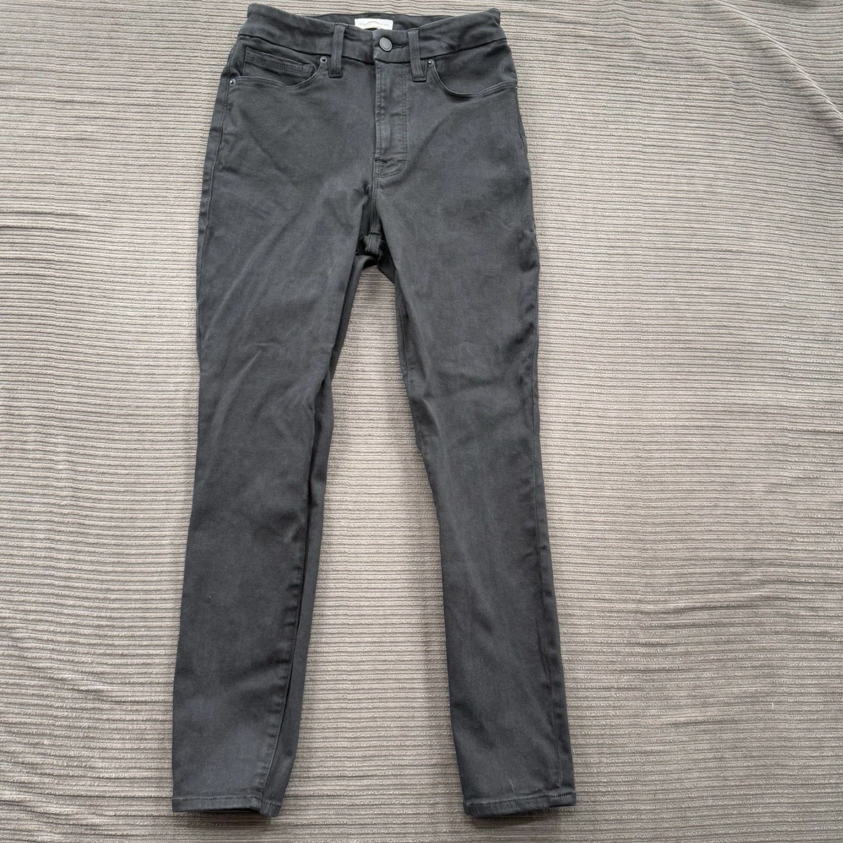 Good American Good American Jeans Women 28 Black Cotton Denim High Rise 90s City College Straight Comfort Rise 27in Inseam Womens Size 28" / US 6 / IT 42 - 2 Thumbnail