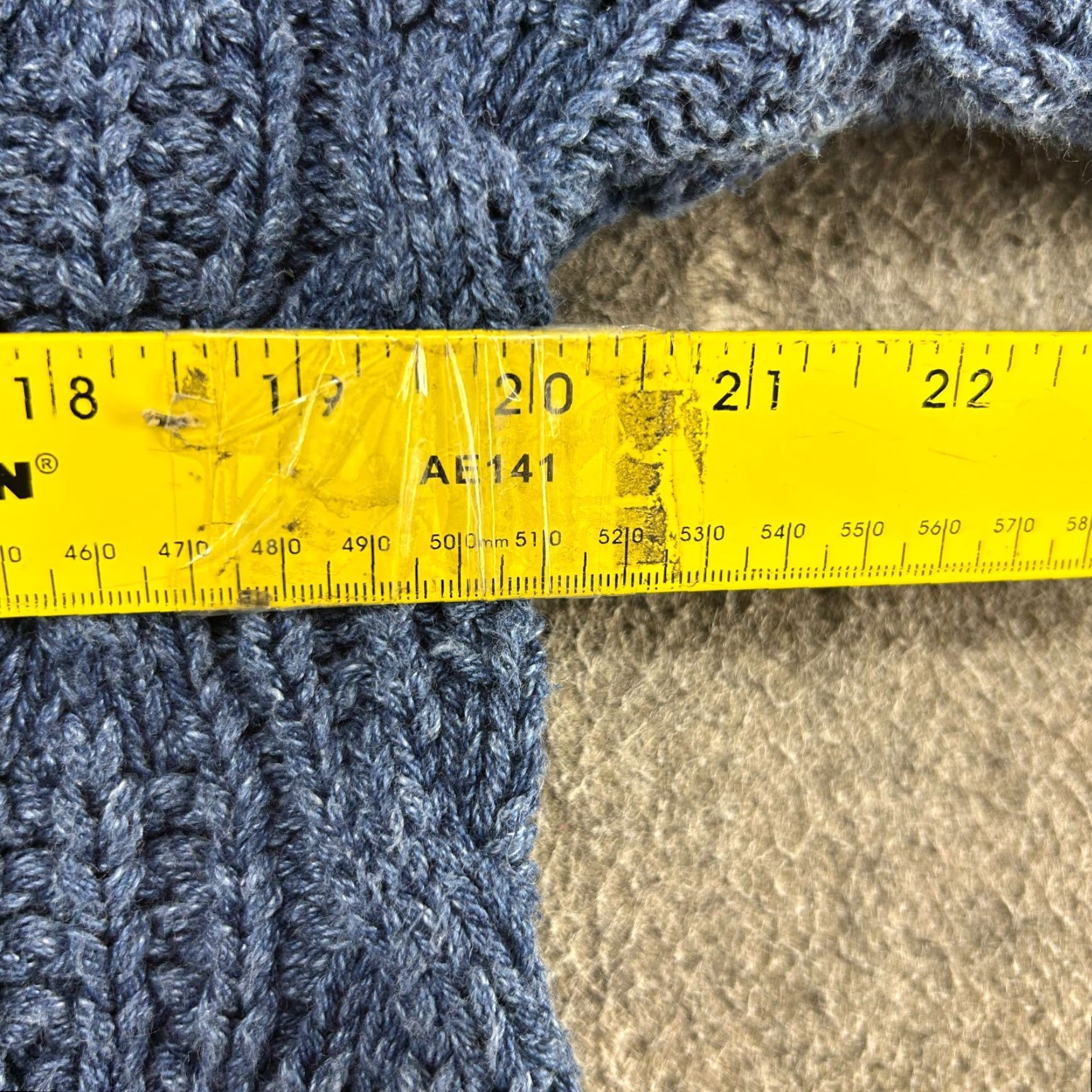 Vintage VINTAGE Nancy NYC Sweater Womens Blue Pullover Cable Knit Basketweave Solid 90s Size S / US 4 / IT 40 - 6 Thumbnail