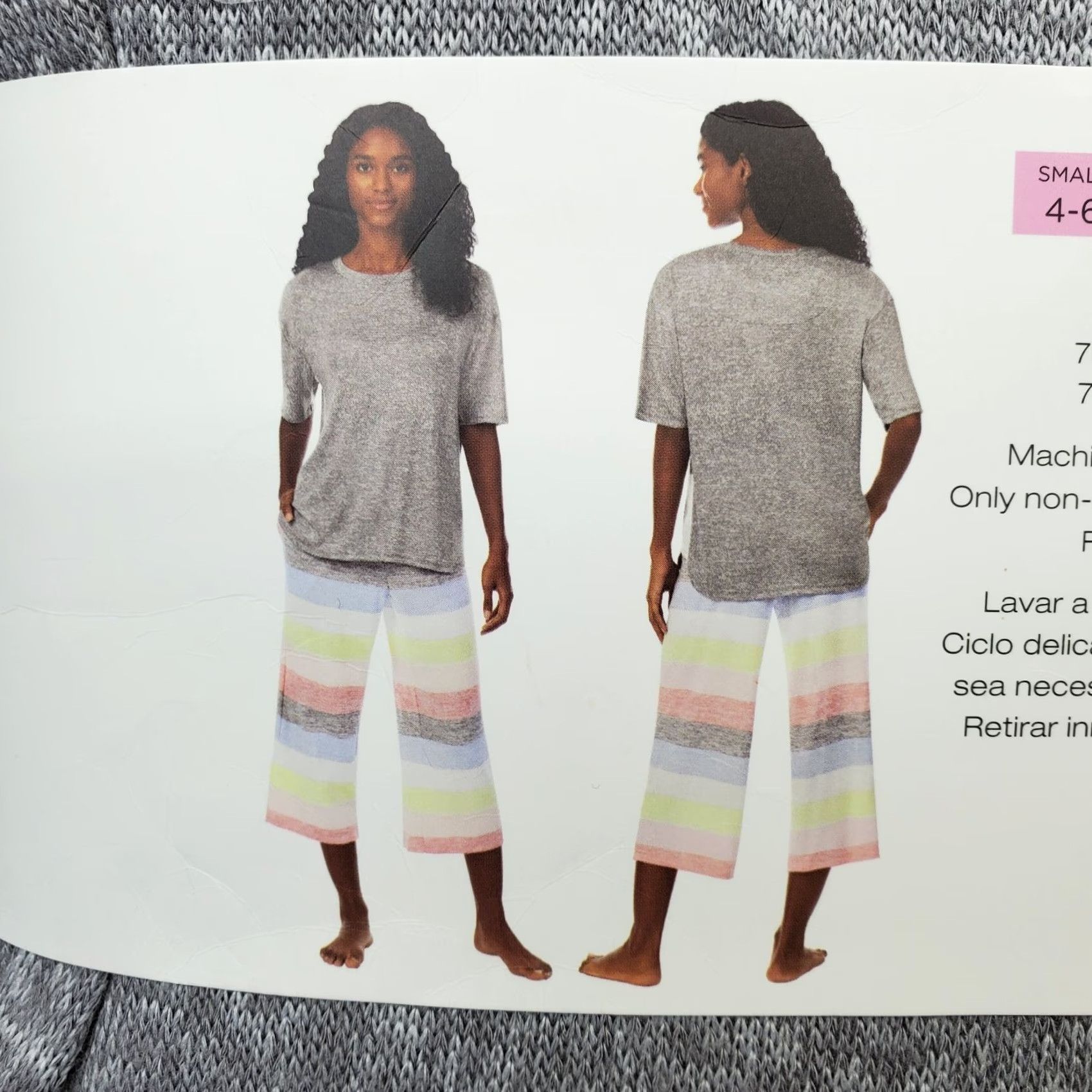 DKNY DKNY 2 Piece Capri Pajama Set Womens Size XXL Multicolor Knit Short Sleeve Pullover NWT Size XXL / US 16-18 / IT 52-54 - 8 Thumbnail