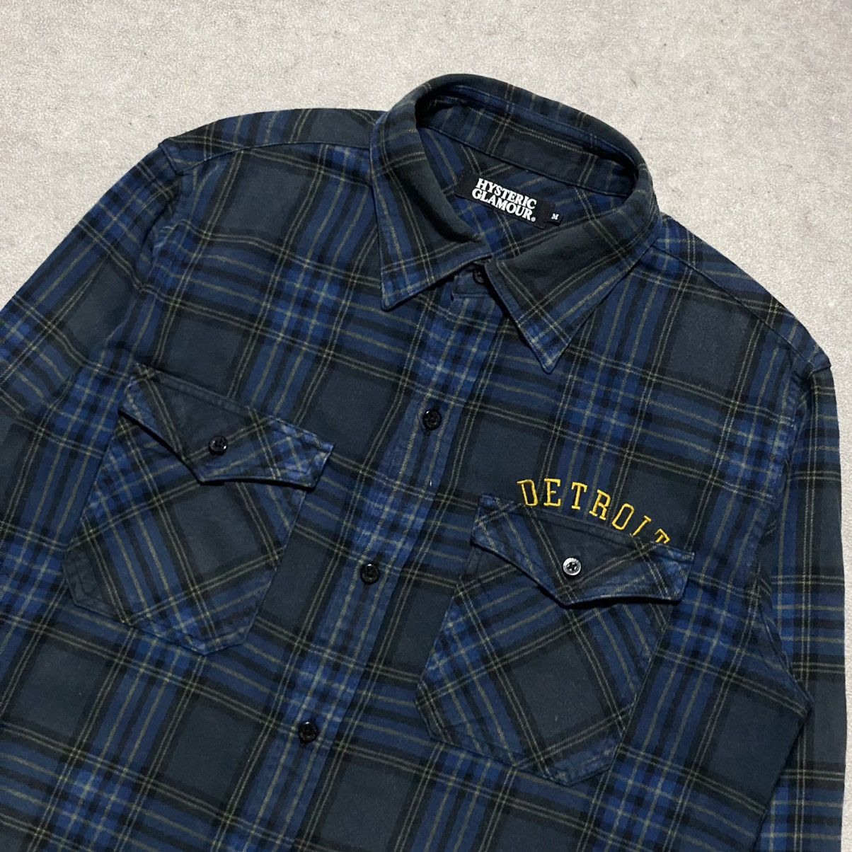 Hysteric Glamour Hysteric Glamour Detroit Michigan Herringbone Shirt Size US M / EU 48-50 / 2 - 2 Thumbnail