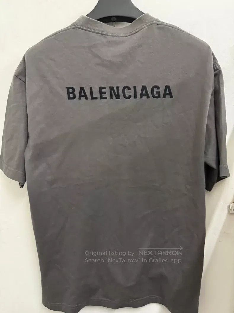 Balenciaga Balenciaga Front and back embroidered short-sleeved T-shir Size US S / EU 44-46 / 1 - 2 Thumbnail