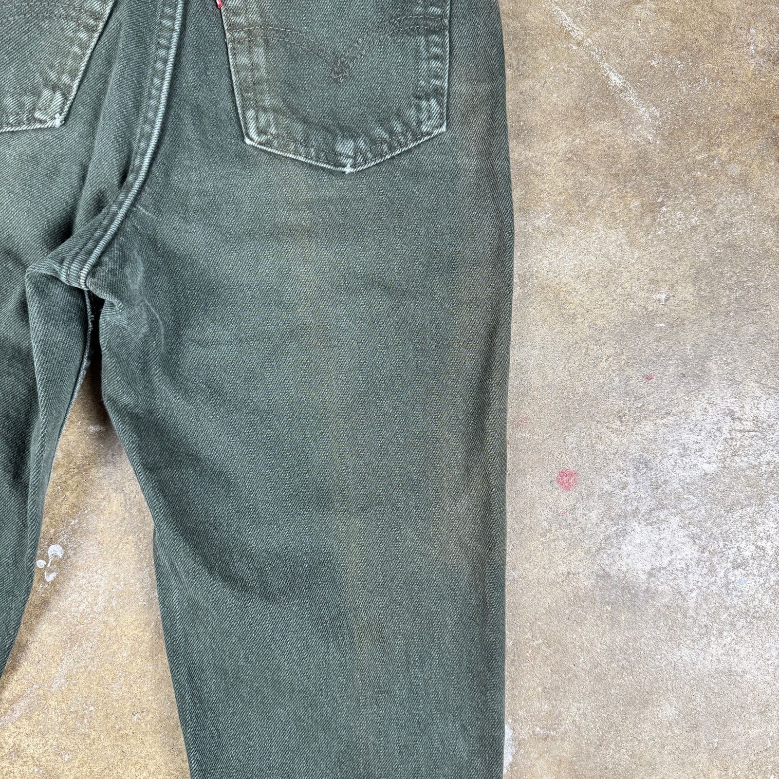 Levi's Vtg Levi’s 510 Women’s Jeans Green Slim Fit High Rise Size 3 Size 24" / US 00 / IT 34 - 8 Thumbnail