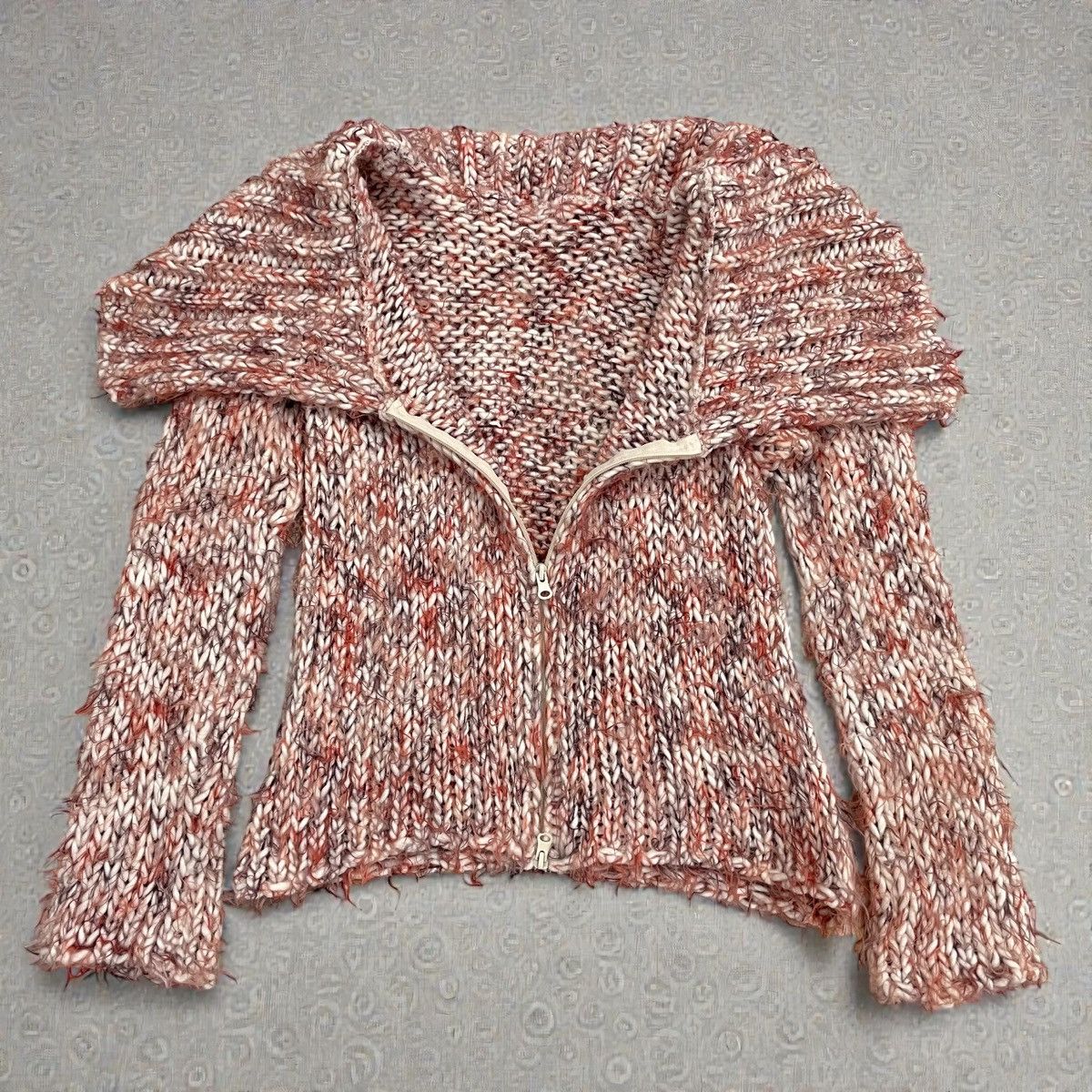 Miss Sixty Knitted sweater with a wide neck and zipper, cuffed sleeves Size S / US 4 / IT 40 - 2 Thumbnail