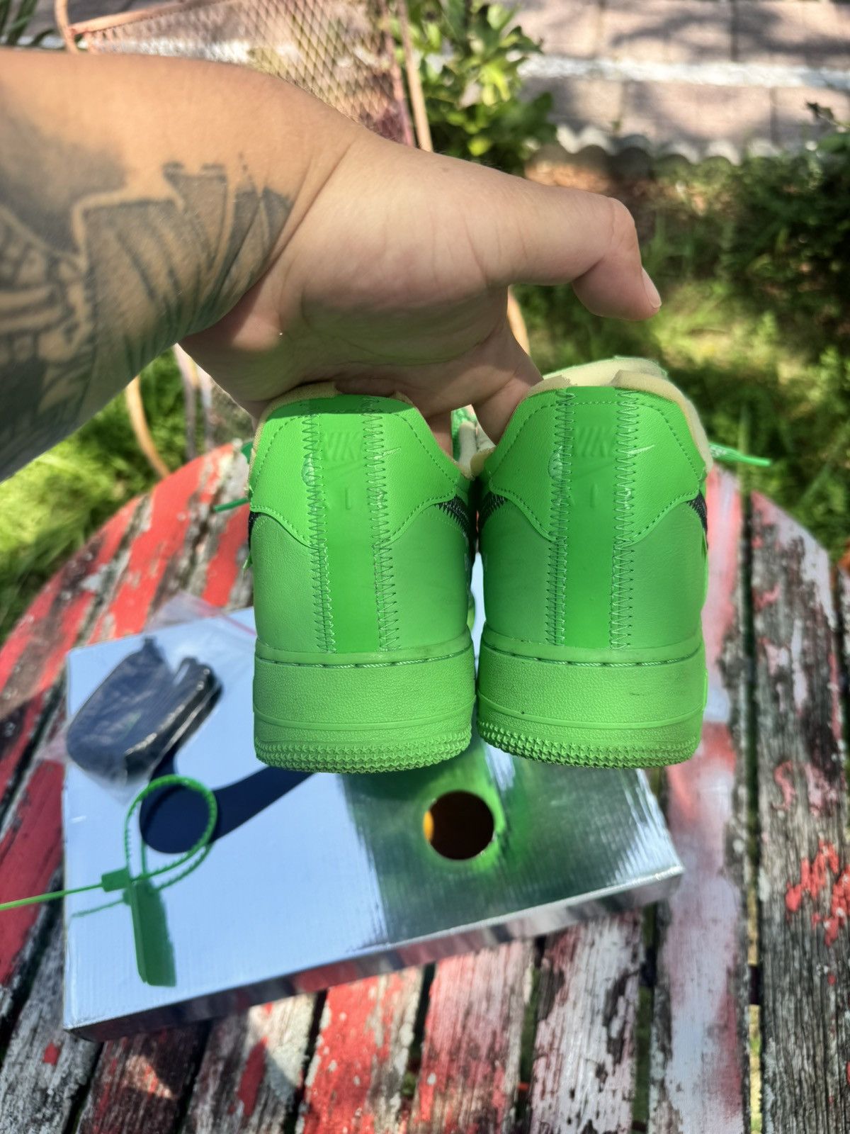 Nike × Off-White Off white x Air-force 1 Brooklyn Size US 10.5 / EU 43-44 - 5 Thumbnail