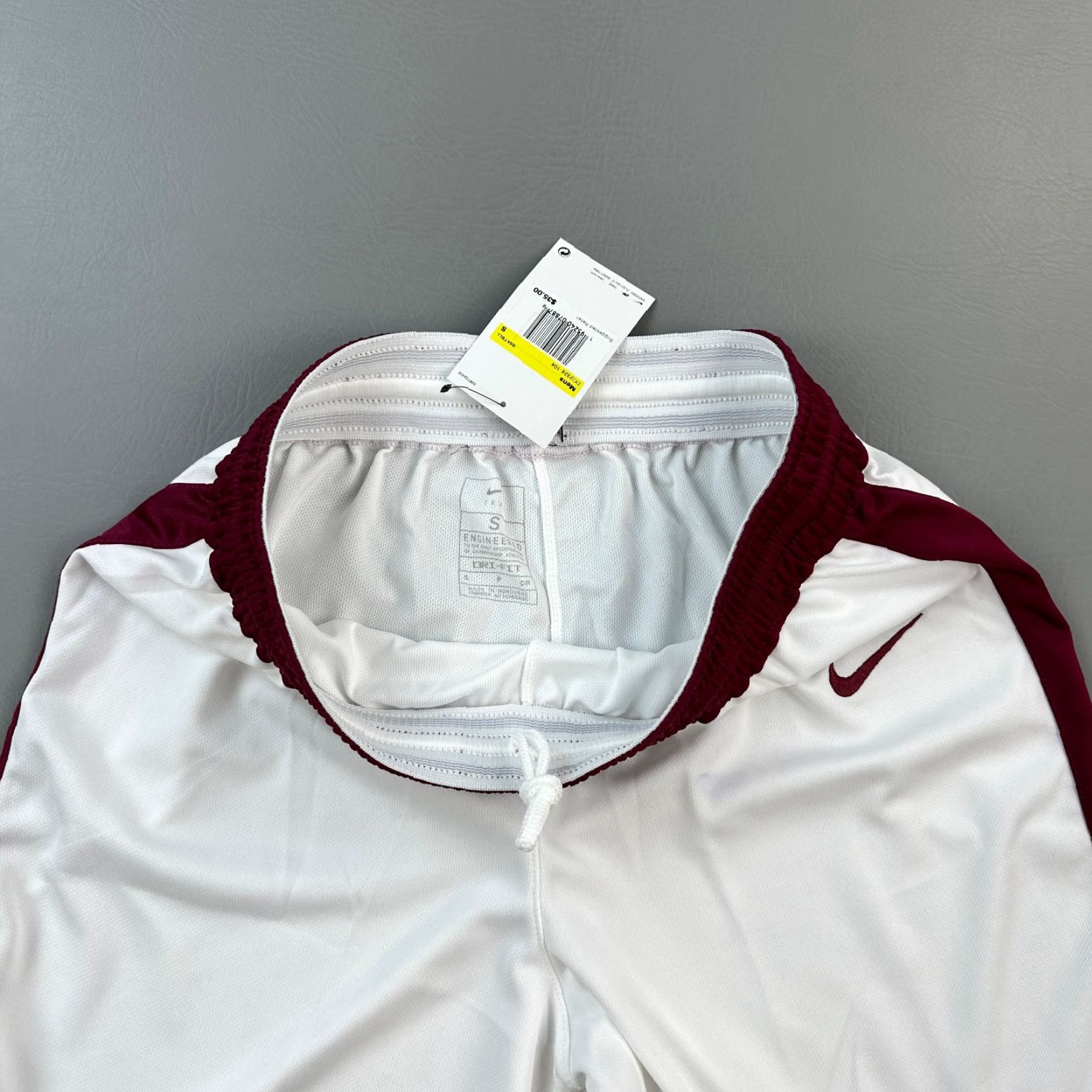 Nike Nike Crossover Shorts Mens Small White Dri-FIT Basketball Training Drawstring Size US 29 - 6 Thumbnail
