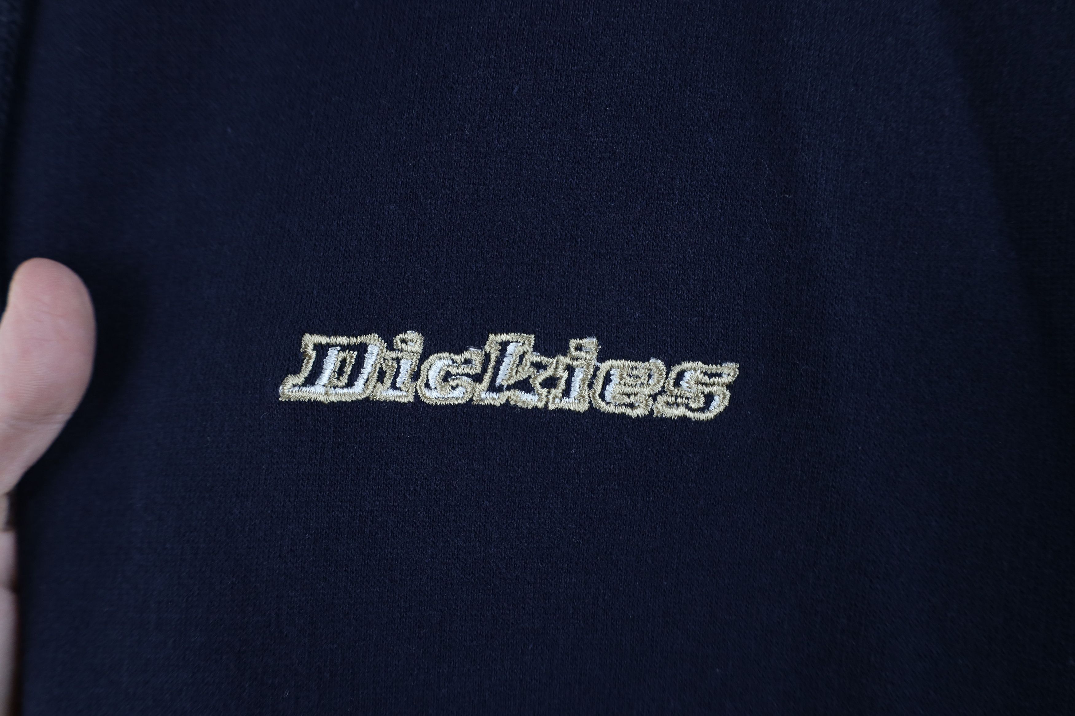 Dickies Vintage 90s Dickies Spell Sleeveless Hoodie Sweatshirt Blue Size US L / EU 52-54 / 3 - 4 Thumbnail