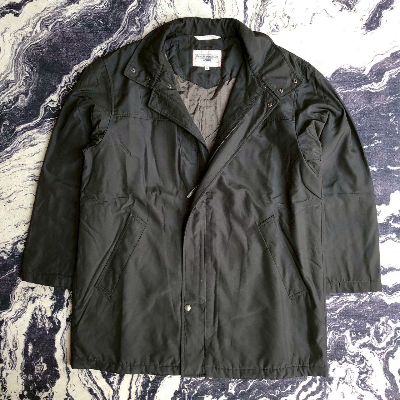 Kansai Yamamoto Vintage Kansai Yamamoto Homme Padded Coat Black Size US L / EU 52-54 / 3 - 1 Thumbnail